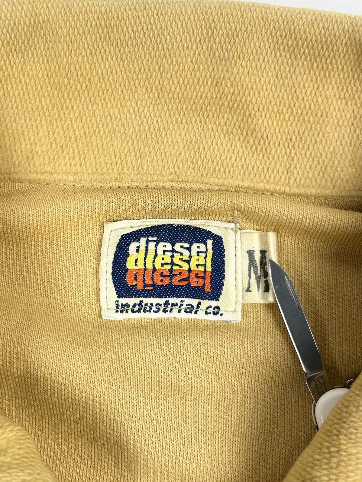 Diesel × Vintage × Yves Saint Laurent vintage Diesel zip up yellow sweatshirt Size US M / EU 48-50 / 2 - 7 Thumbnail