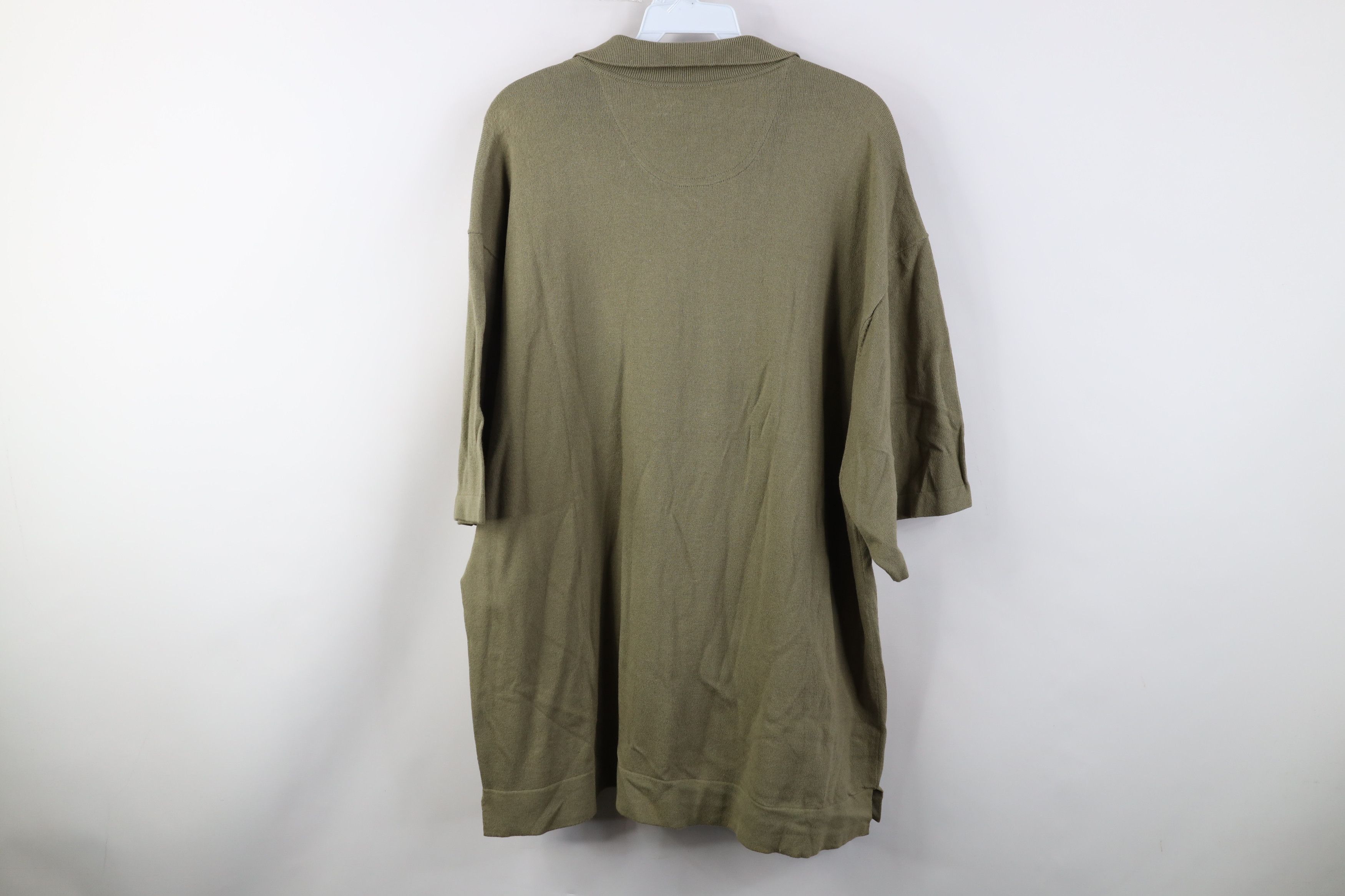 Tommy Bahama Vintage Tommy Bahama Blend Knit Looped Collar Button Shirt Size US L / EU 52-54 / 3 - 11 Thumbnail