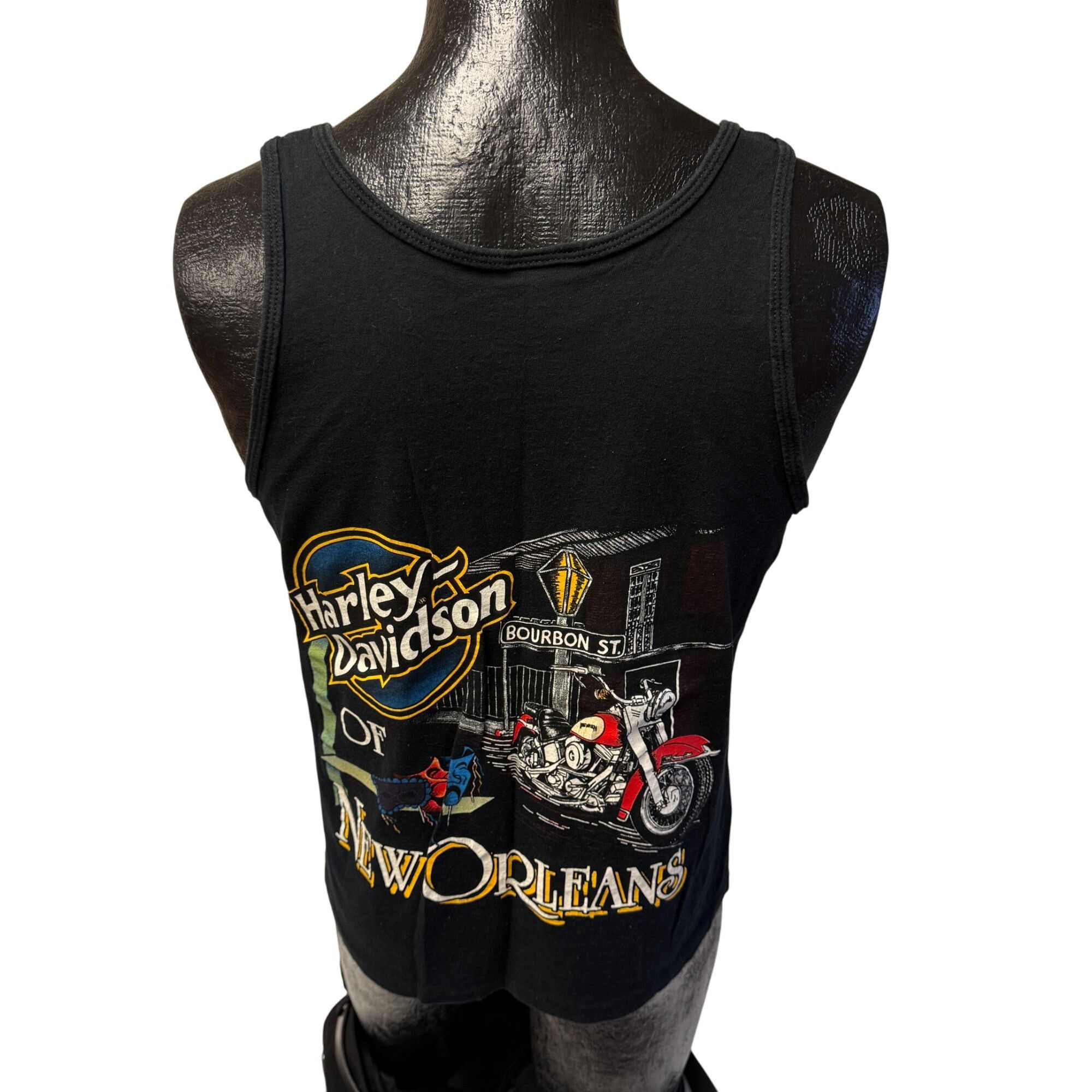 Harley Davidson NEW ORLEANS La Motorcycle Tank Top BOURBON St Muscle Shirt M Size US M / EU 48-50 / 2 - 10 Thumbnail
