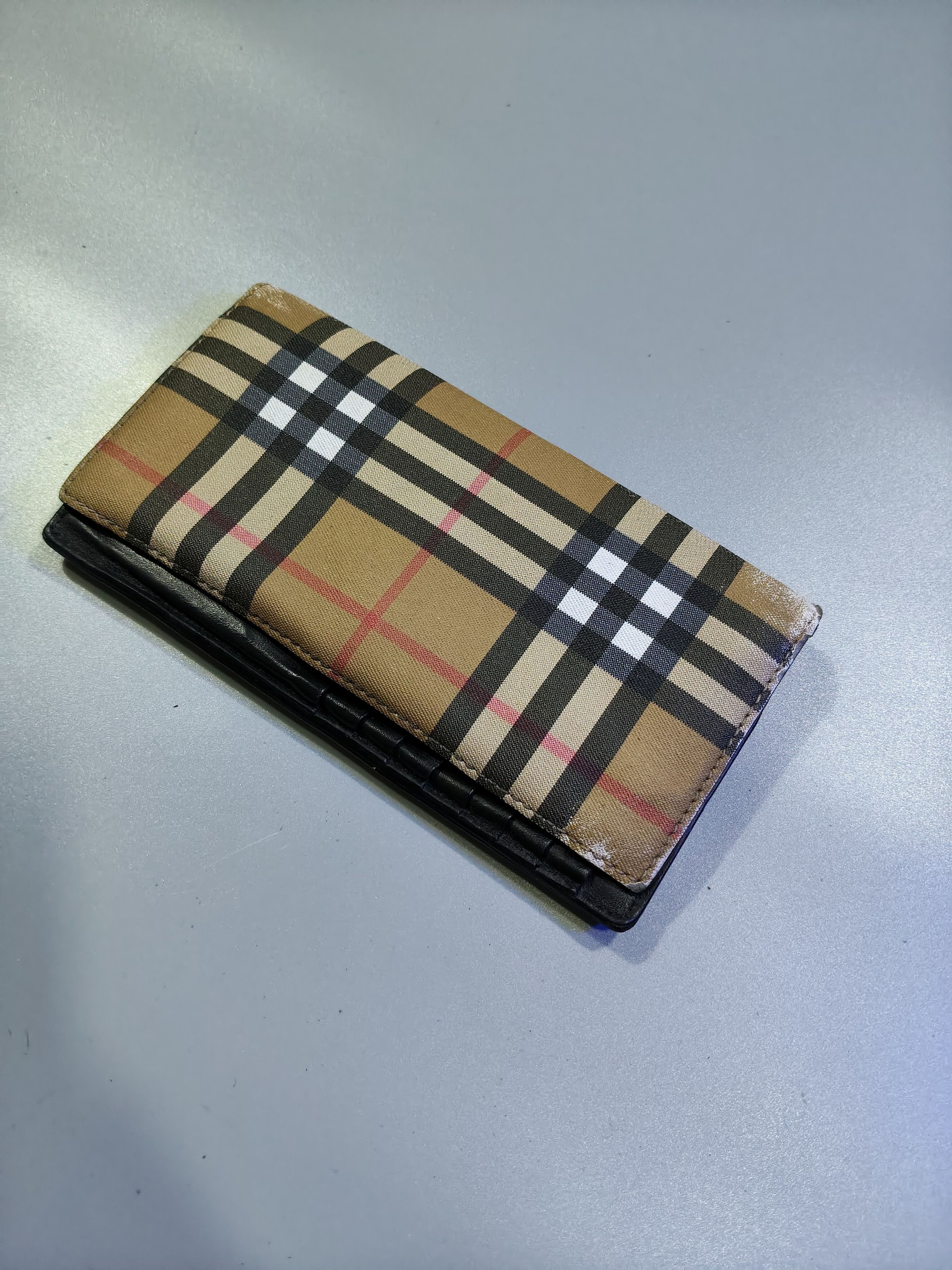 Burberry Burberry Canvas Long Wallet iconic Nova Check pattern. Size ONE SIZE - 8 Thumbnail