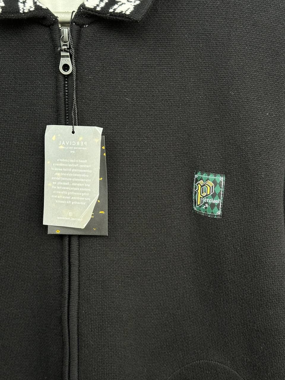 Percival Percival Library Jumper Knitted Cotton Full Zip Limited Size US M / EU 48-50 / 2 - 9 Thumbnail