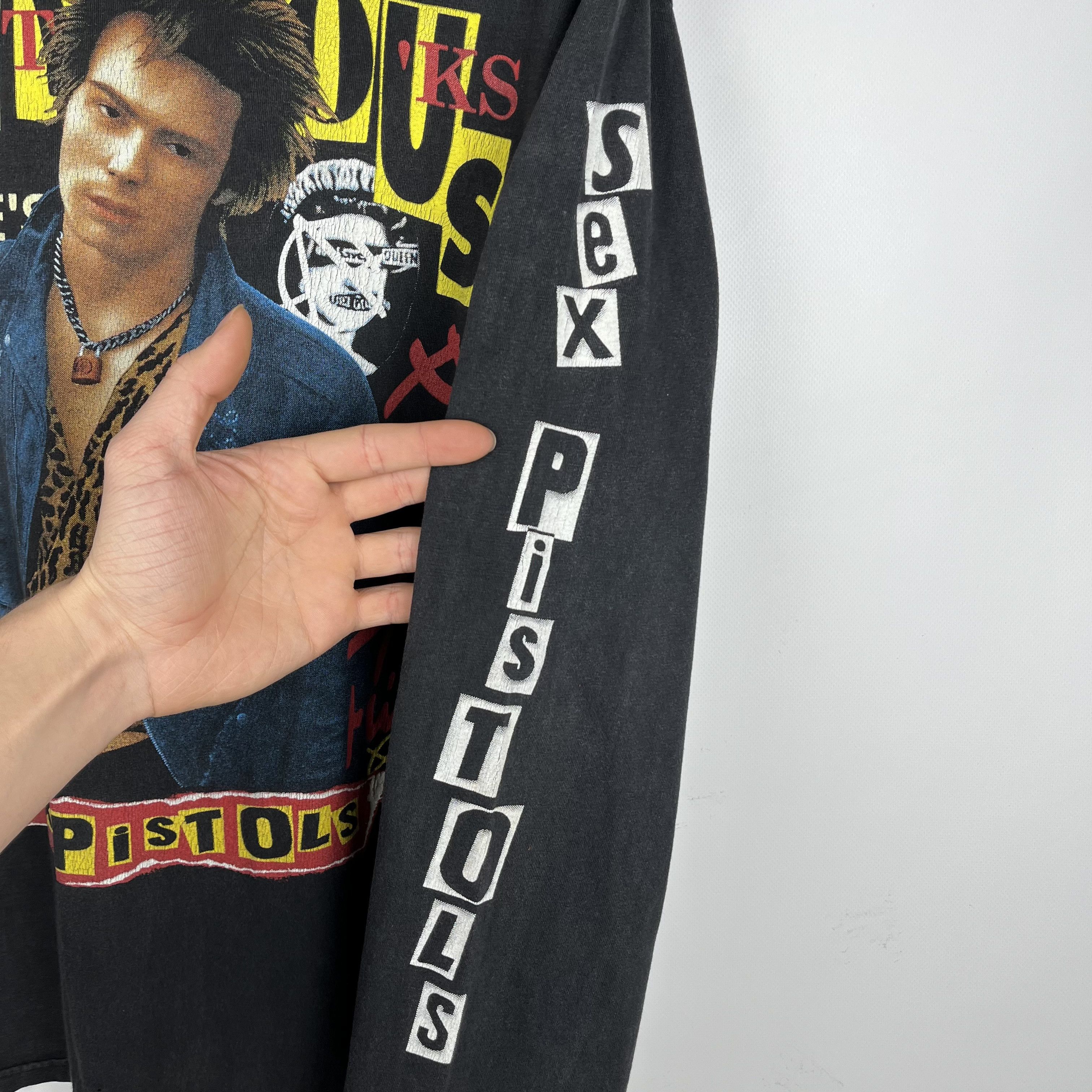 Band Tees Vintage Sid Vicious Sex Pistols Punk Longsleeve T Shirt 90’s Size US L / EU 52-54 / 3 - 16 Thumbnail