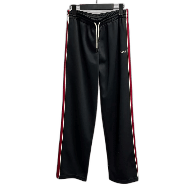 Celine Celine Black Letter Print Casual Pants Size US 34 / EU 50 - 1 Thumbnail