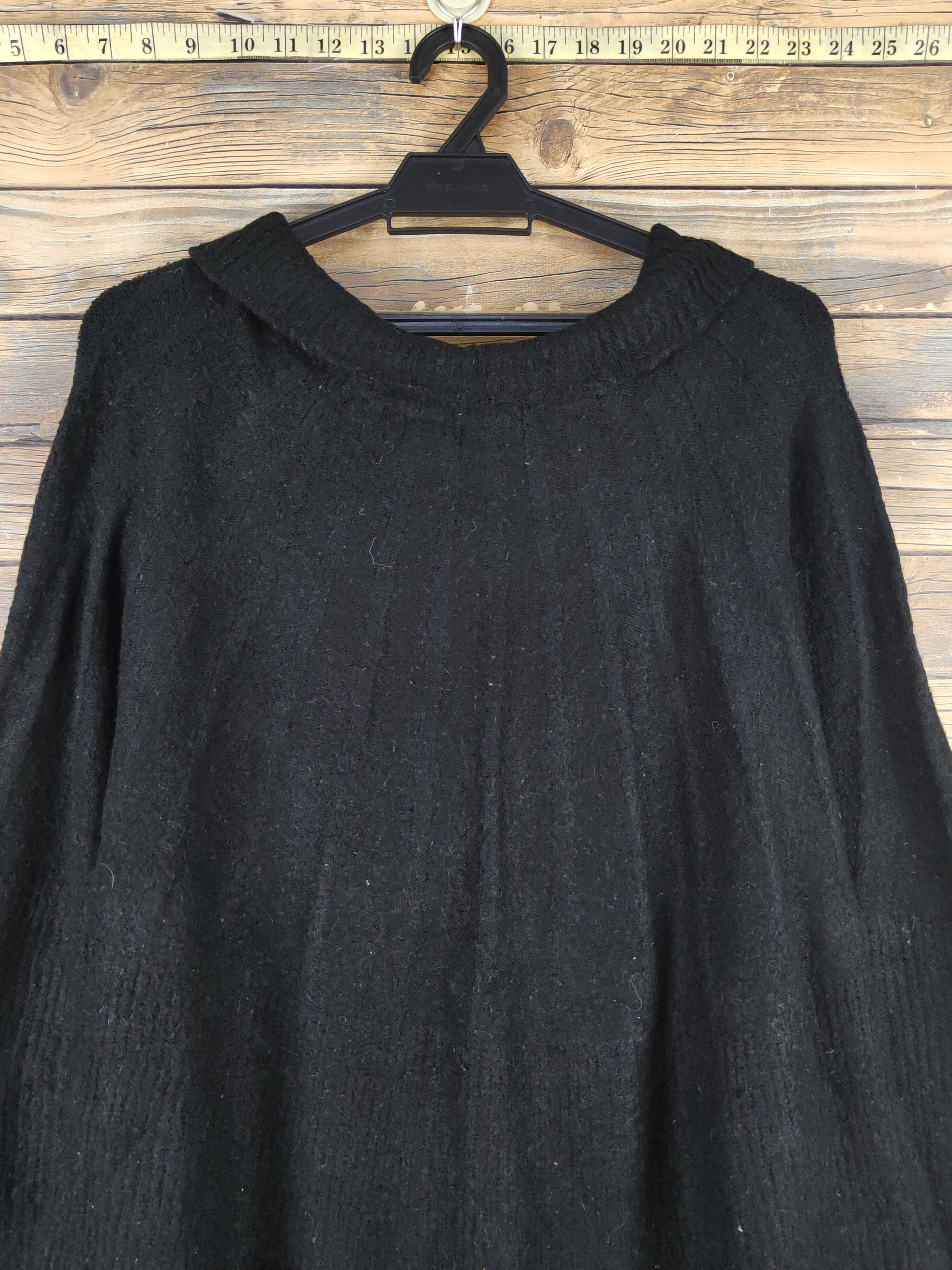 Japanese Brand Ranan Black Knitwear Blouses #W1332 Size XL / US 12-14 / IT 48-50 - 2 Thumbnail