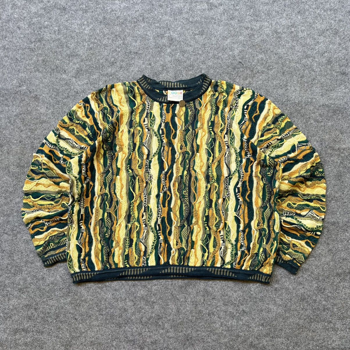 Coogi × Vintage Crazy Vintage Coogi 3D Cable Knit Sweater Size US XL / EU 56 / 4 - 1 Thumbnail