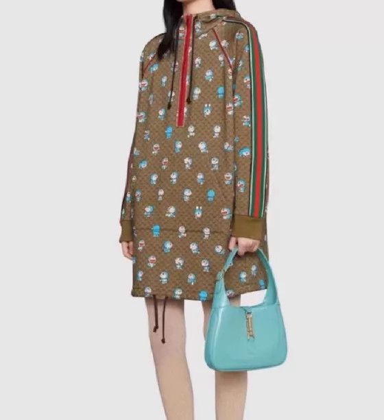 Gucci Gucci Doraemon GG All Over Print Dress XXS 95 New Size XXS / US 00 / IT 34 - 5 Thumbnail