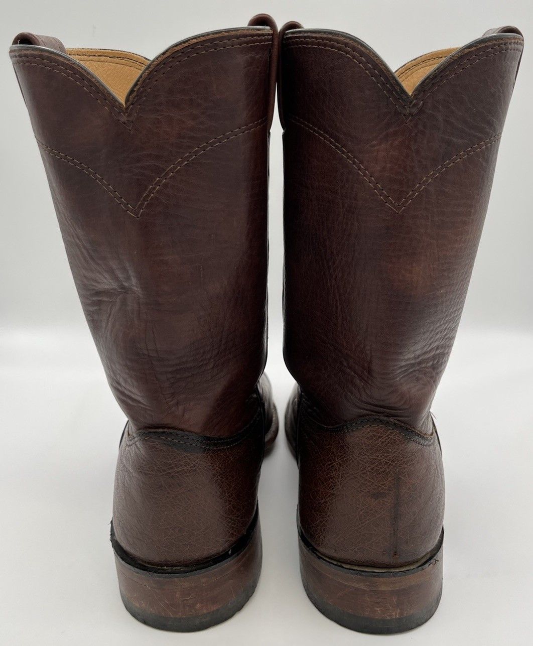 Larry Mahan Larry Mahan Cowboy Boots Brown Bullhide Leather Size 8.5 XE Size US 8.5 / EU 41-42 - 4 Thumbnail