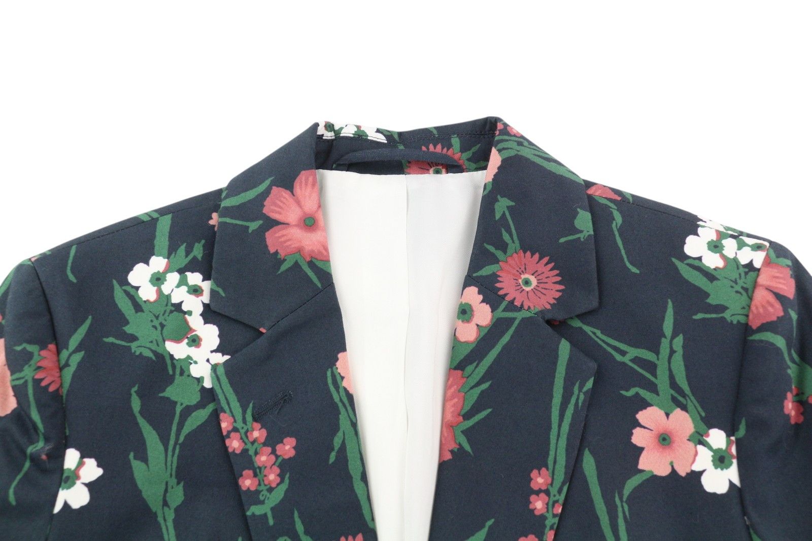 Gant GARDEN FLORAL EU36 Blue Notch Lapel Blazer 85314 Size S / US 4 / IT 40 - 5 Thumbnail