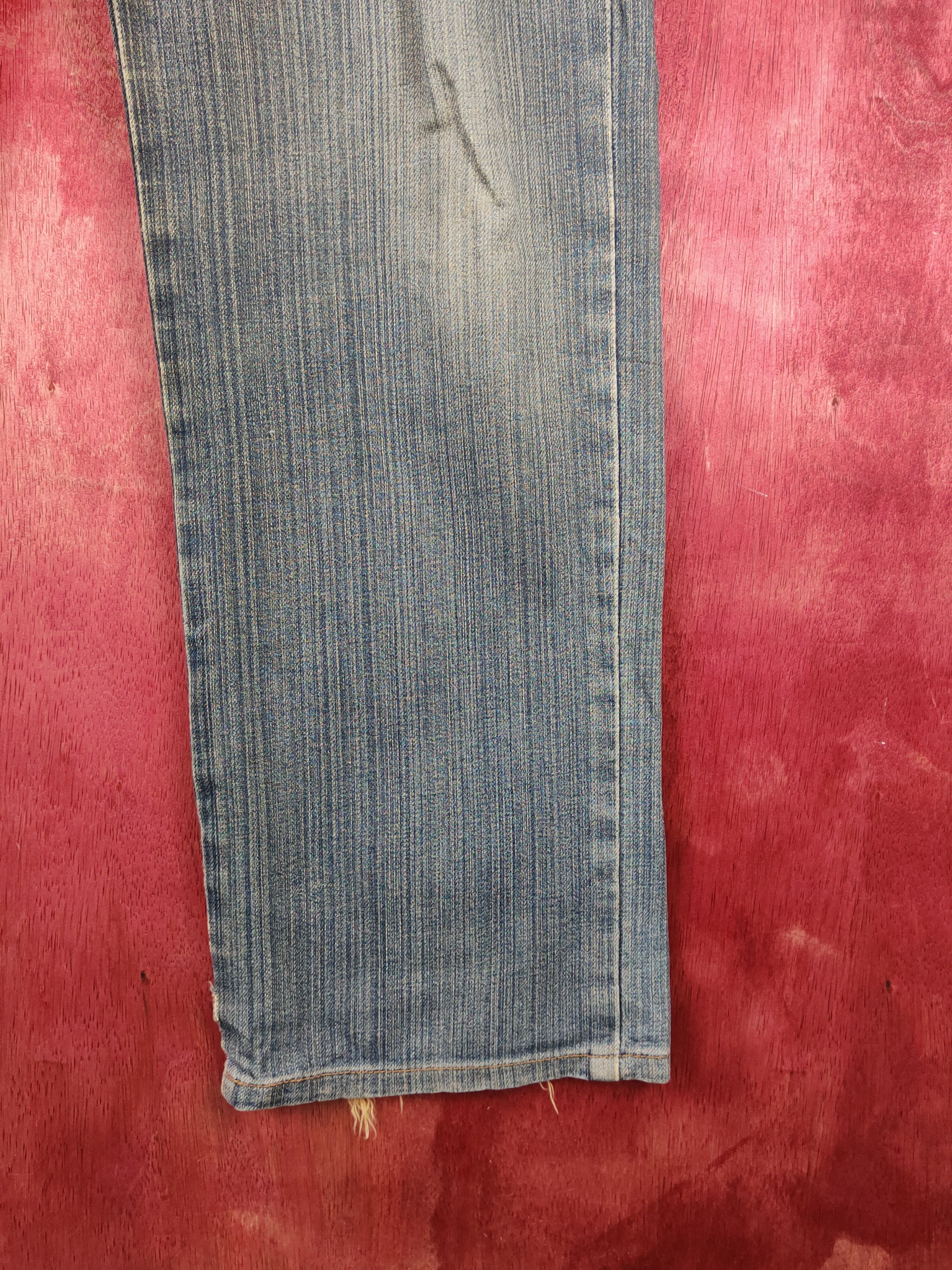 Edwin vintage Edwin Dark Blue Faded distressed Denim #S1605 Size US 30 / EU 46 - 6 Thumbnail