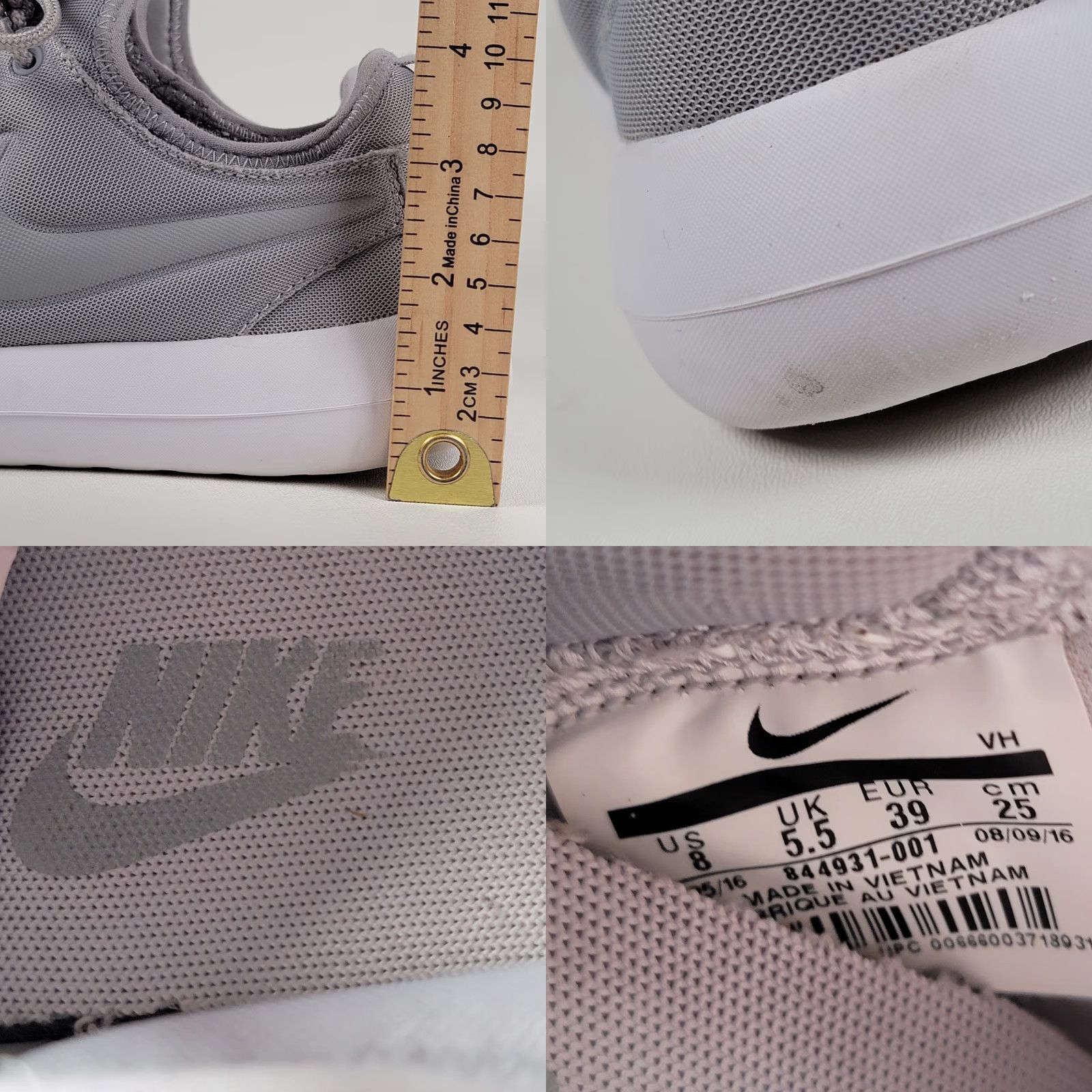 Nike Nike Roshe Two Sneaker Women 8 Gray Wolf Grey 844931-003 Size US 8 / IT 38 - 7 Thumbnail
