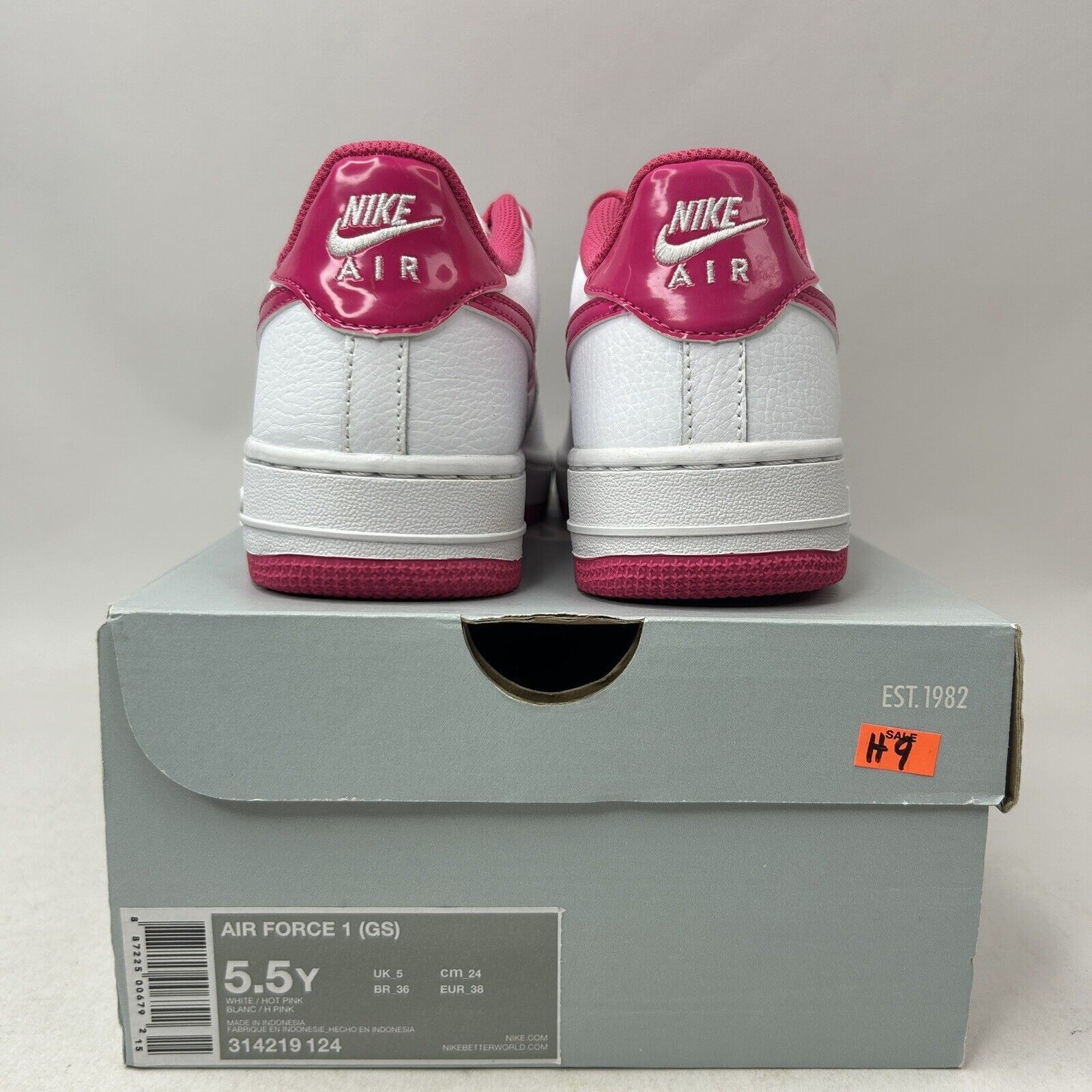 Nike Nike Air Force One GS “White Pink” 2024 Size US 7 / IT 37 - 4 Thumbnail