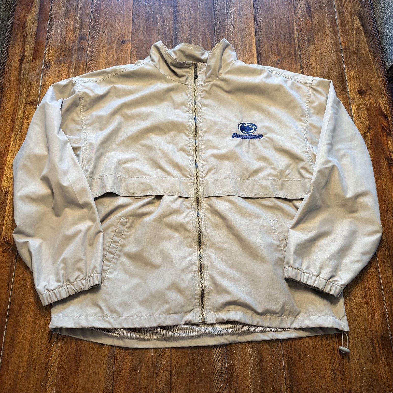 Vintage Vtg Penn State Nittany Lions Jacket Mens XL Beige NCAA Size US XL / EU 56 / 4 - 2 Thumbnail