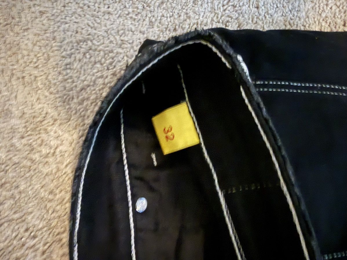Other Black flared denim with text Size US 32 / EU 48 - 6 Thumbnail