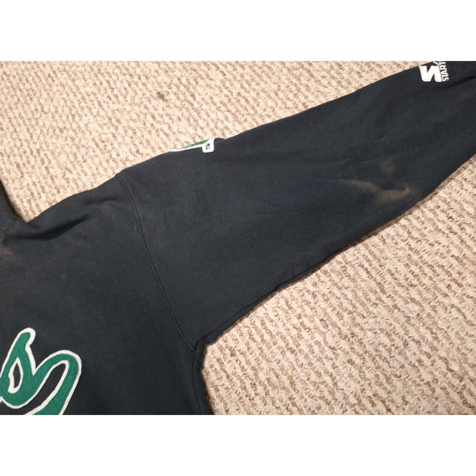 Starter VINTAGE Starter New York Jets Hoodie XL Mens Black Regular Size US XL / EU 56 / 4 - 4 Thumbnail