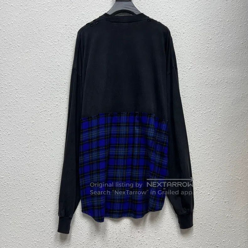 Balenciaga Balenciaga Fake two-piece bat embroidery long sleeve sweat Size US M / EU 48-50 / 2 - 2 Thumbnail