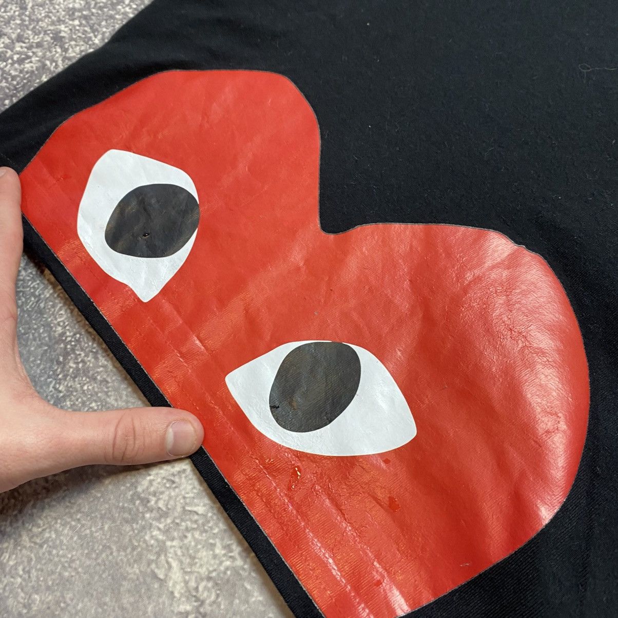 Comme des Garcons PLAY Men’s Play Comme Des Garçons Style Big logo y2k tee Size US S / EU 44-46 / 1 - 4 Thumbnail