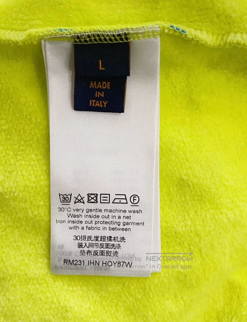 Louis Vuitton Louis Vuitton Yellow Sweater with Full Logo sweatshirt Size US L / EU 52-54 / 3 - 6 Thumbnail