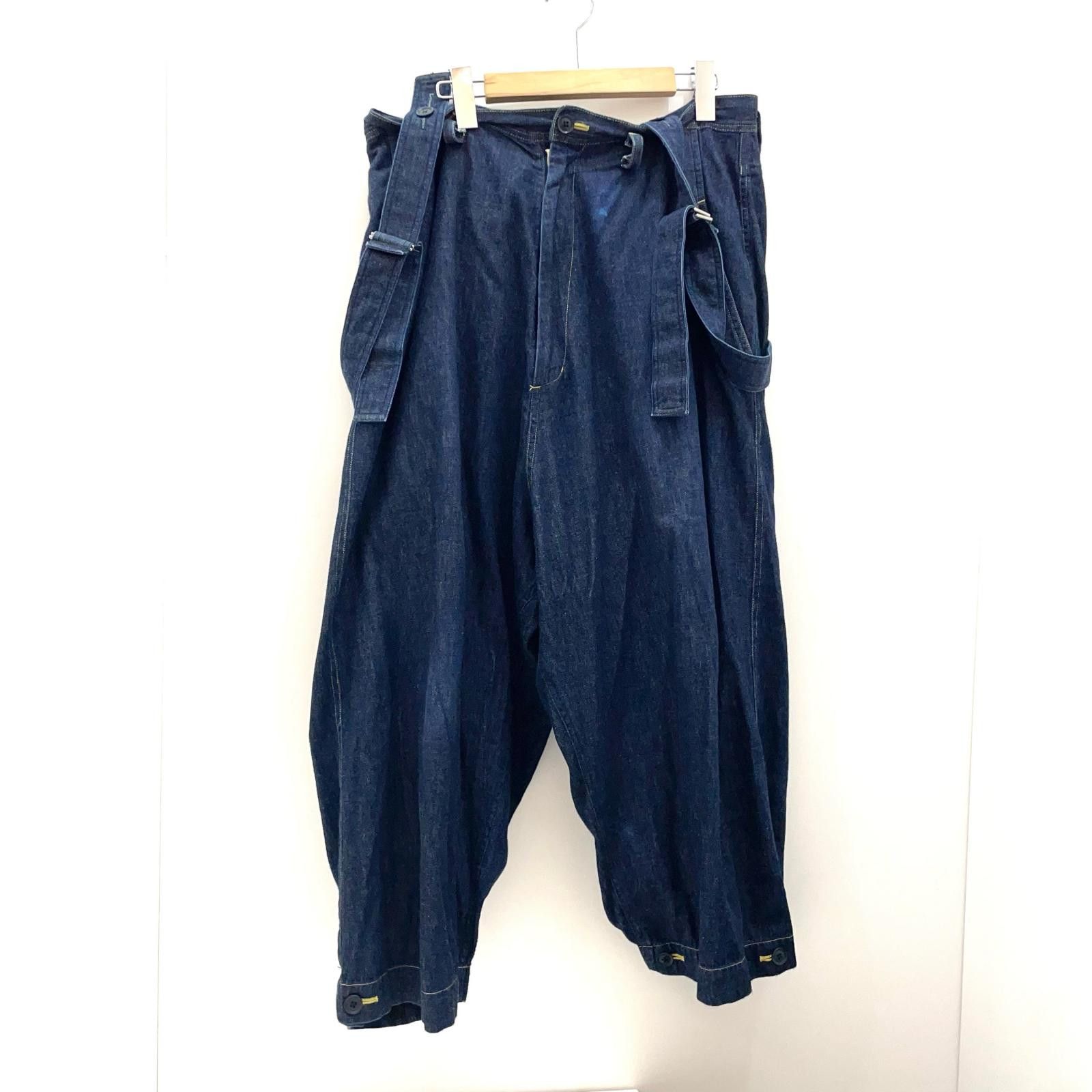 Yohji Yamamoto Yohji Yamamoto Ground Y Suspenders wide pants Size US 33 - 1 Thumbnail