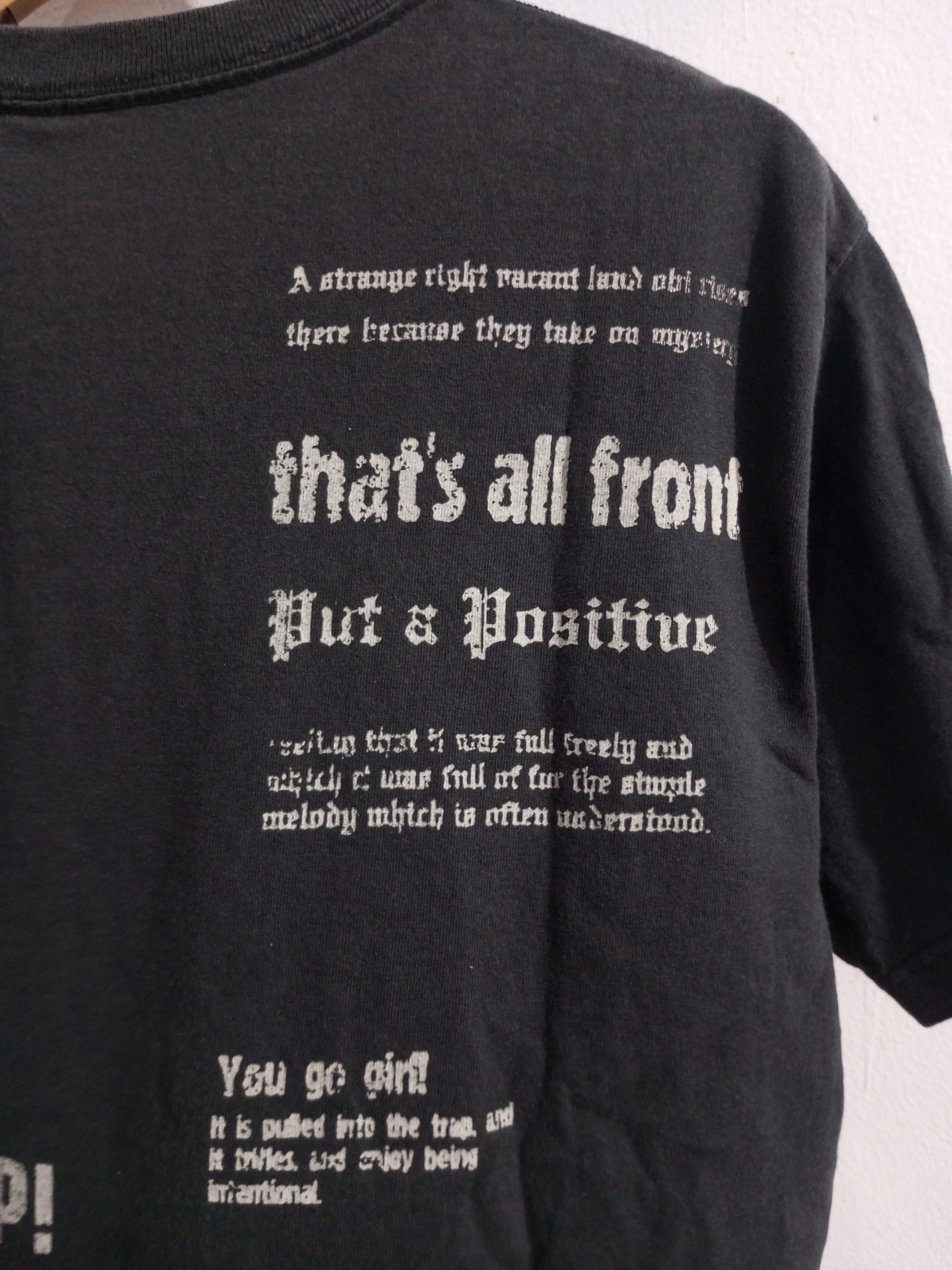20471120 Vintage sold out poem over print sun fadded tee Size US M / EU 48-50 / 2 - 10 Thumbnail