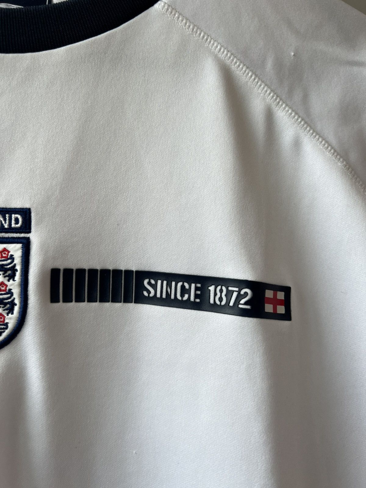 Umbro 2000/01 ENGLAND NATIONAL TRAIN SOCCER JERSEY FOOTBALL SHIRT Size US L / EU 52-54 / 3 - 7 Thumbnail