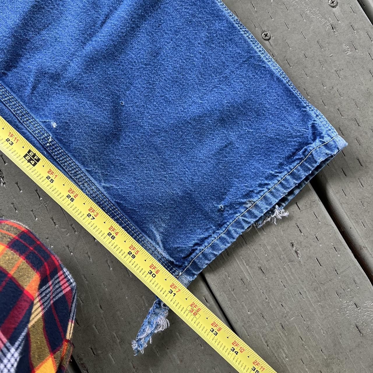 Carhartt Vintage Y2K Carhartt denim thrashed blue work wear pants Size US 36 / EU 52 - 6 Thumbnail