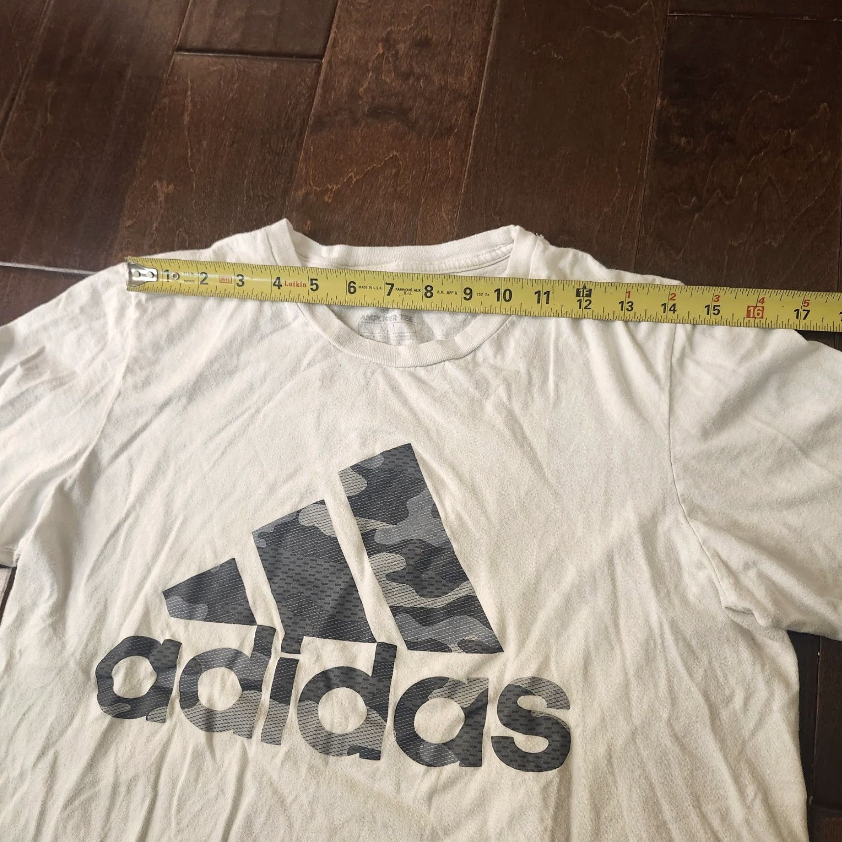 Adidas Adidas Men's T-Shirt M White Camo Graphic Short Sleeve Crew Neck Logo Modern Designer Classic Mens Size US M / EU 48-50 / 2 - 7 Thumbnail