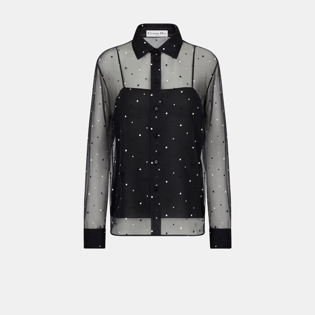 Dior o1bcso1str0225 Blouse in Black Size L / US 10 / IT 46 - 1 Thumbnail