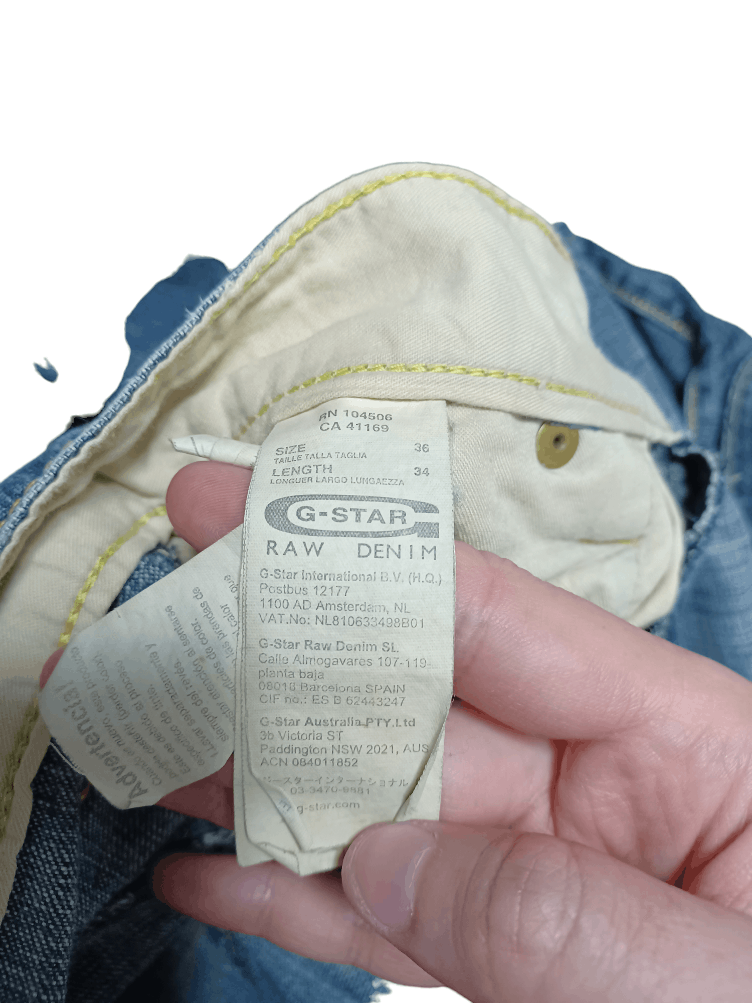 G-Star G STAR RAW DOUBLEKNEE WORKWEAR AVANTGARDE W36 L34 JEANS Size US 36 / EU 52 - 5 Thumbnail