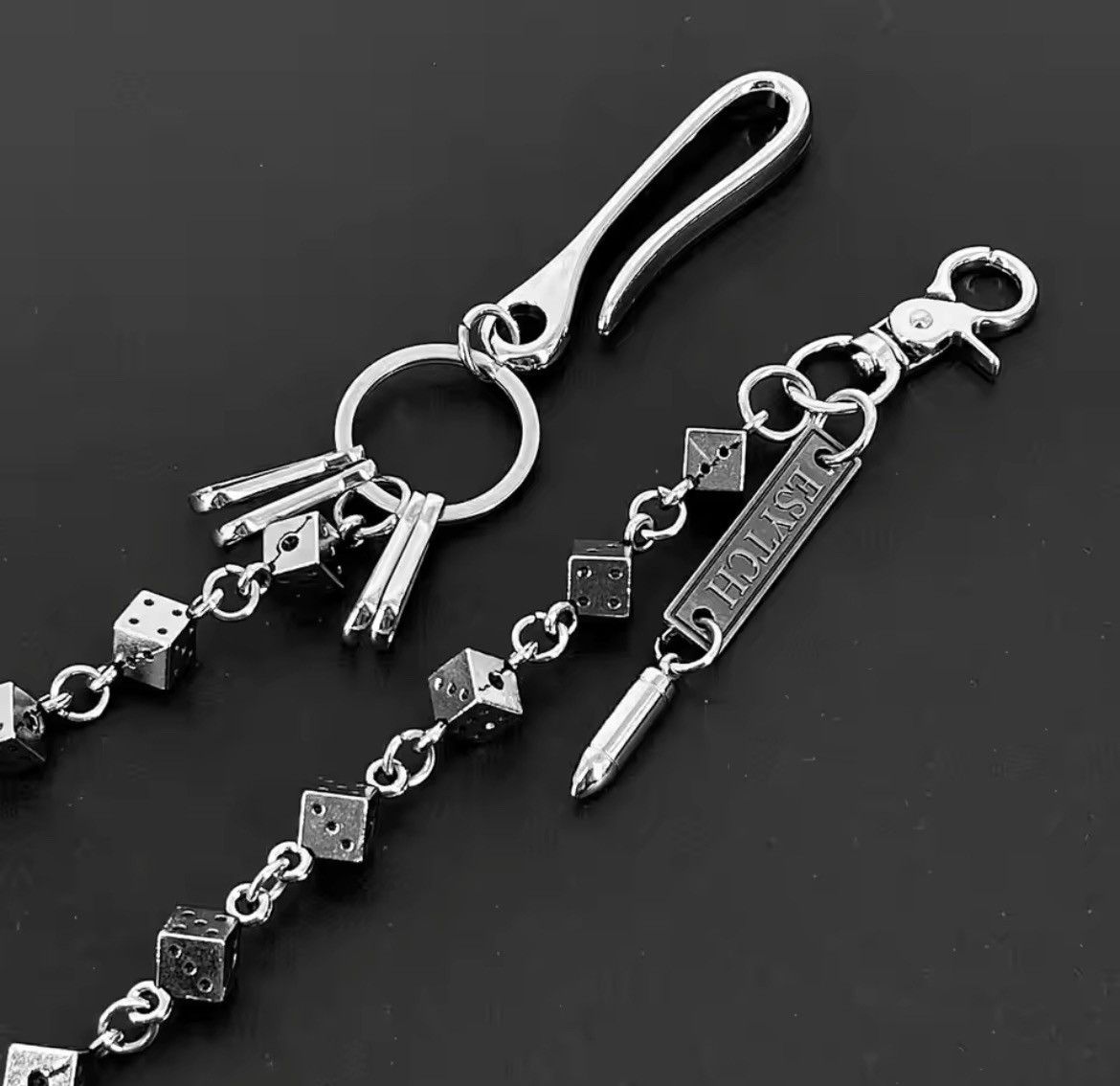Jewelry Dancing Dice Wallet Chain Size ONE SIZE - 1 Thumbnail
