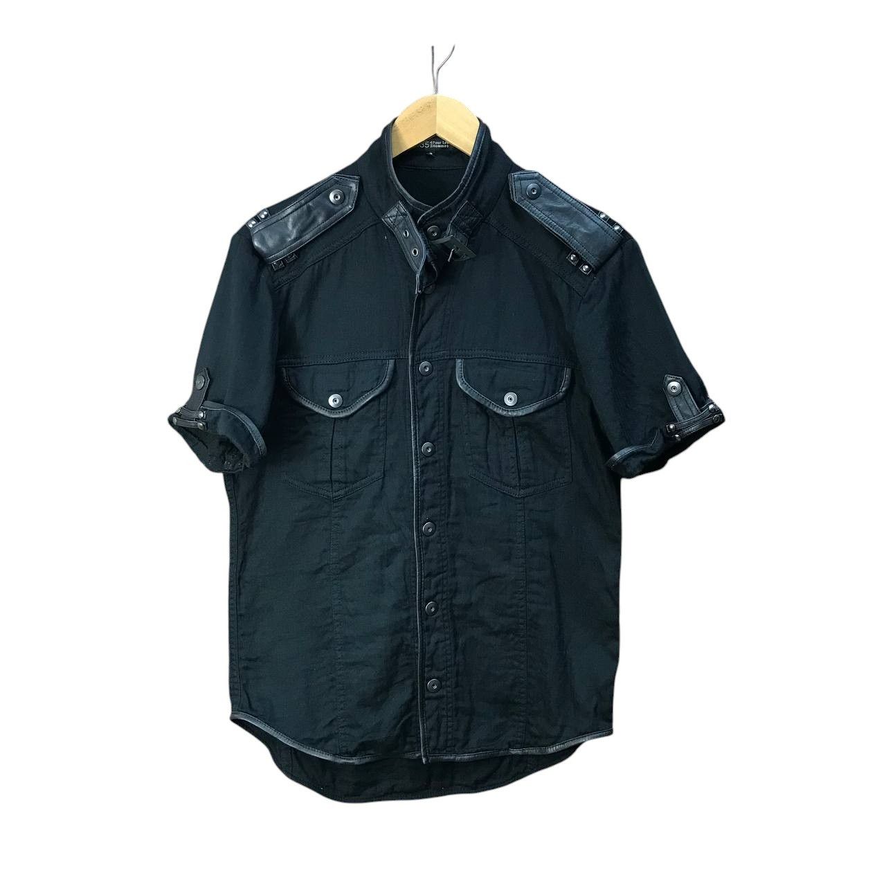 5351 POUR LES HOMMES 5351 Pour Les Hommes Pilot Bondage LGB Shirt Leather Trim Size US M / EU 48-50 / 2 - 4 Thumbnail