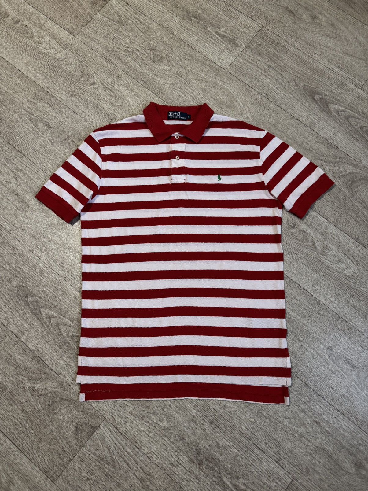 Polo Ralph Lauren 🔷Vintage Polo Ralph Lauren Stripped Polo 90s🔷 Size US L / EU 52-54 / 3 - 1 Thumbnail