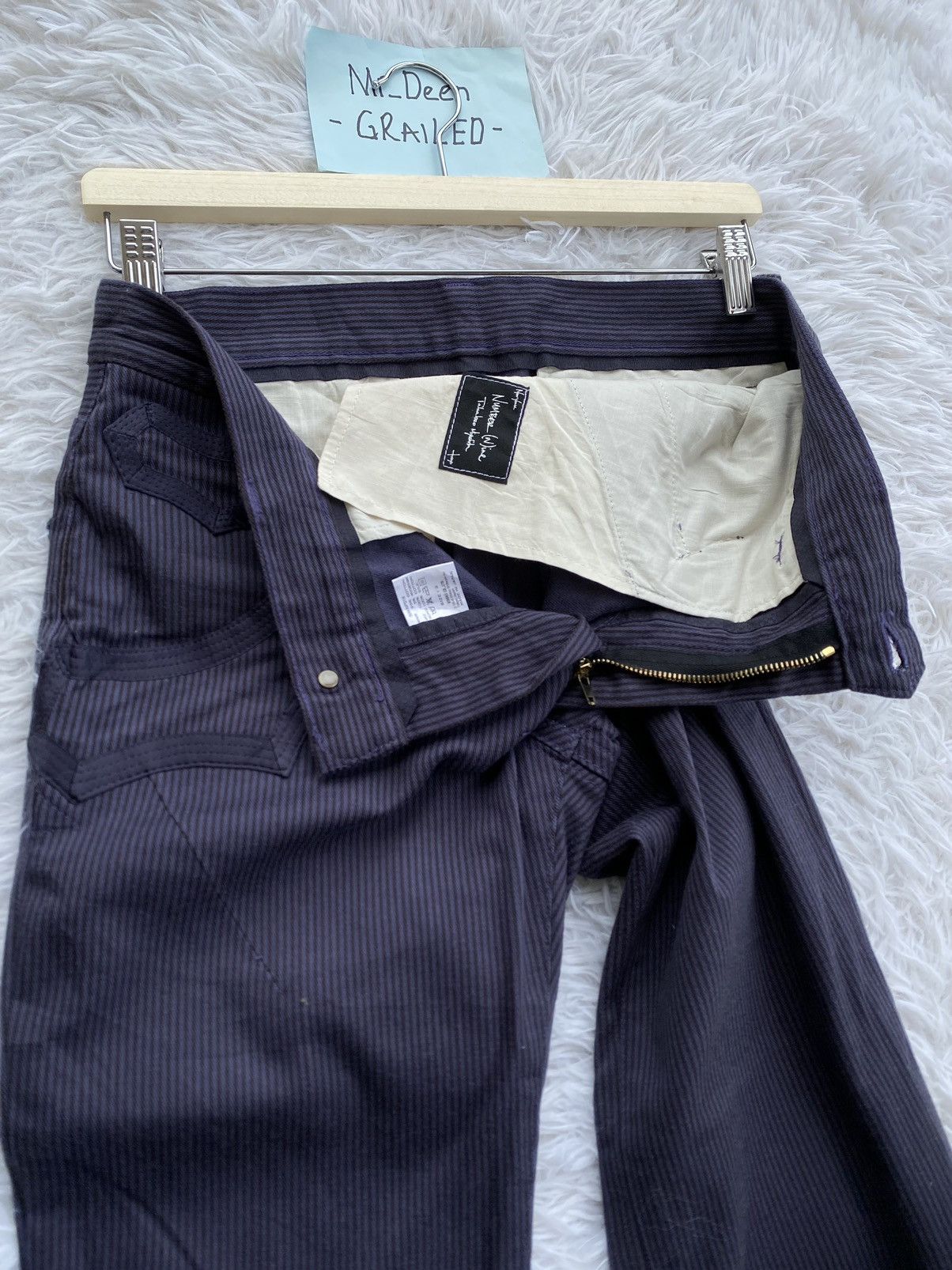 Number (N)ine Rare Vintage Number Nine Stripes Pants Size US 31 - 11 Thumbnail