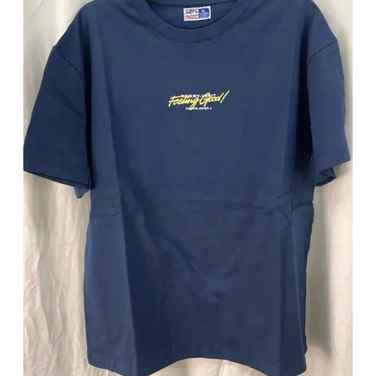 Vintage NEW Revolt T-Shirt Men XL Blue Tommy Innit FEELIN GOOD Downtown Skyline Matte? Sorry— can't add. Size US XL / EU 56 / 4 - 4 Thumbnail