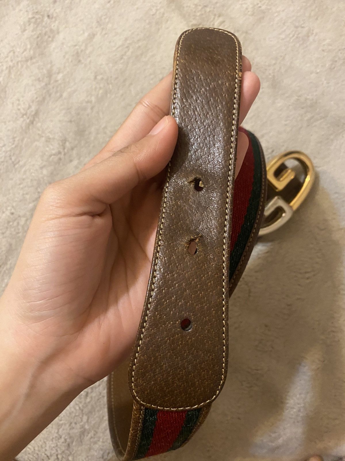 Gucci Vintage Gucci Pig Skin Belt Size ONE SIZE - 4 Thumbnail