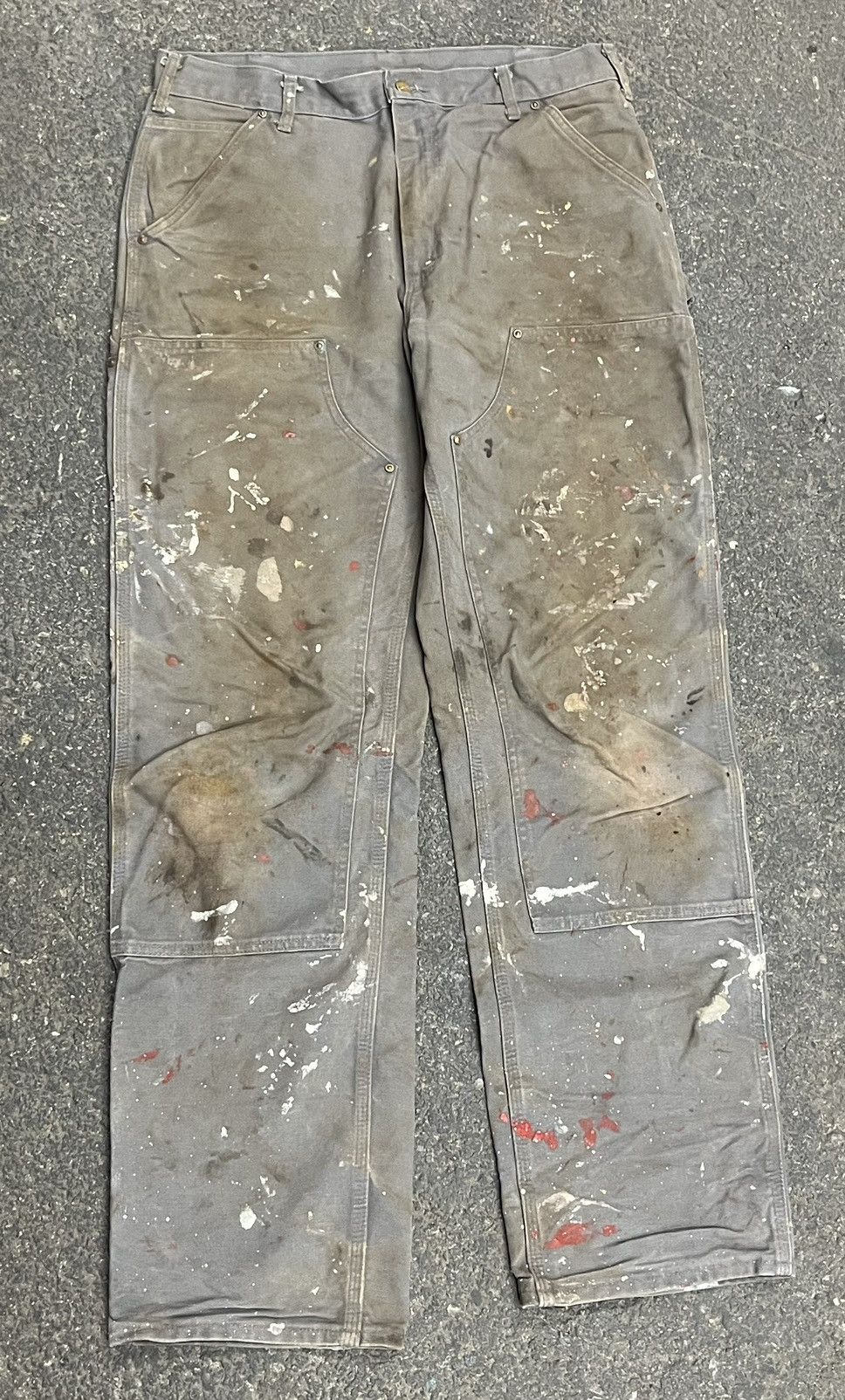 Carhartt × Vintage Carhartt double knees perfectly thrashed and faded baggy Size US 34 / EU 50 - 1 Thumbnail