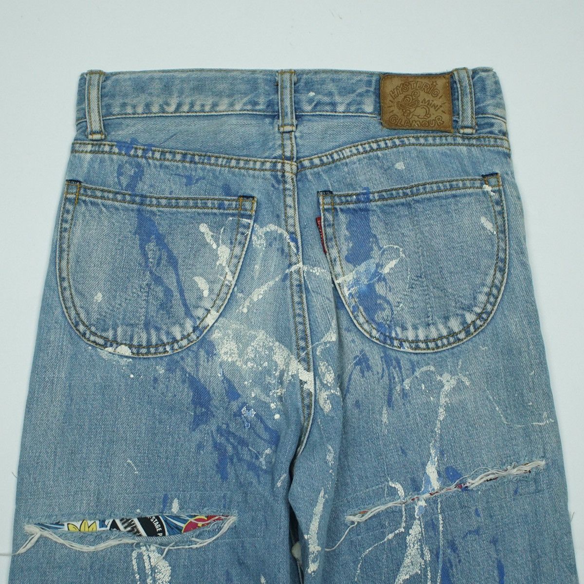 Hysteric Glamour *NoTariff Hysteric Glamour Mini Splatter Kids Denim Pants Size 25" / US 0 / IT 36 - 3 Thumbnail