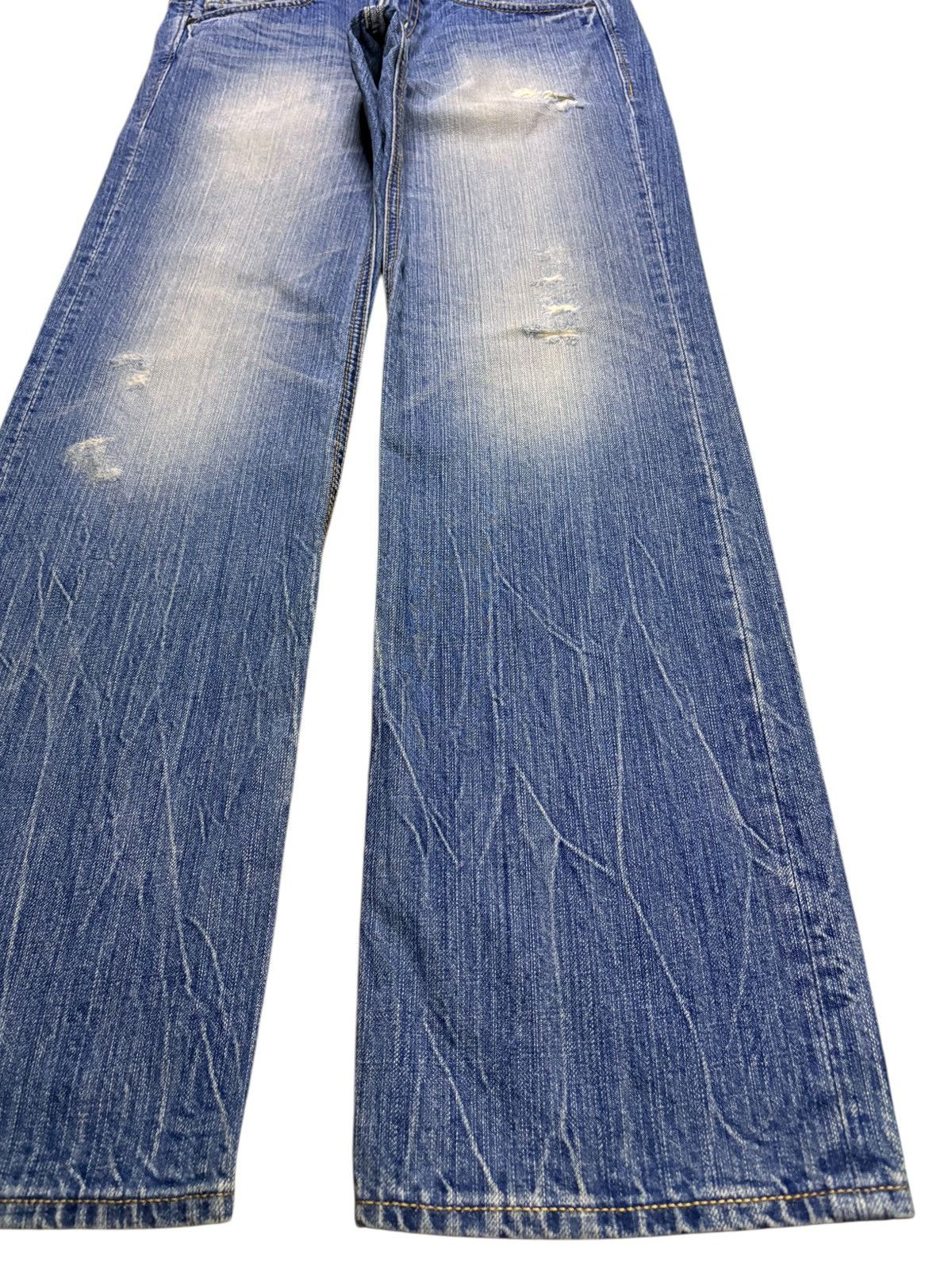 Japanese Brand Vintage Japanese Brand Rusty Mud Wash Distressed Jeans Size 31" - 7 Thumbnail