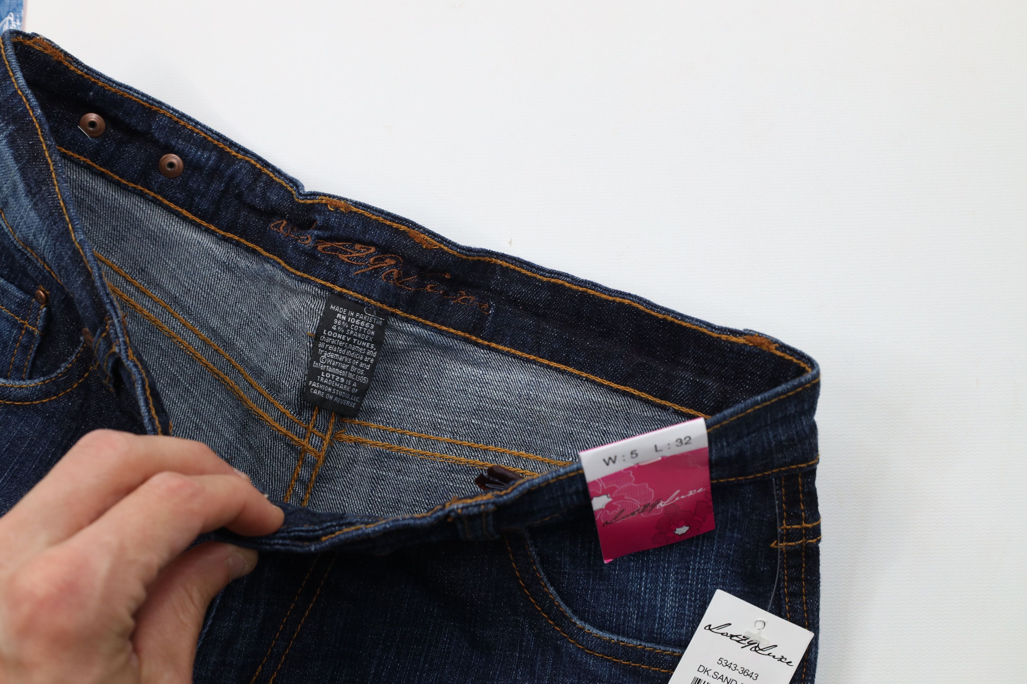 Vintage Deadstock Vintage Y2K Lot 29 Road Runner Flared Jeans Size 27" / US 4 / IT 40 - 7 Thumbnail