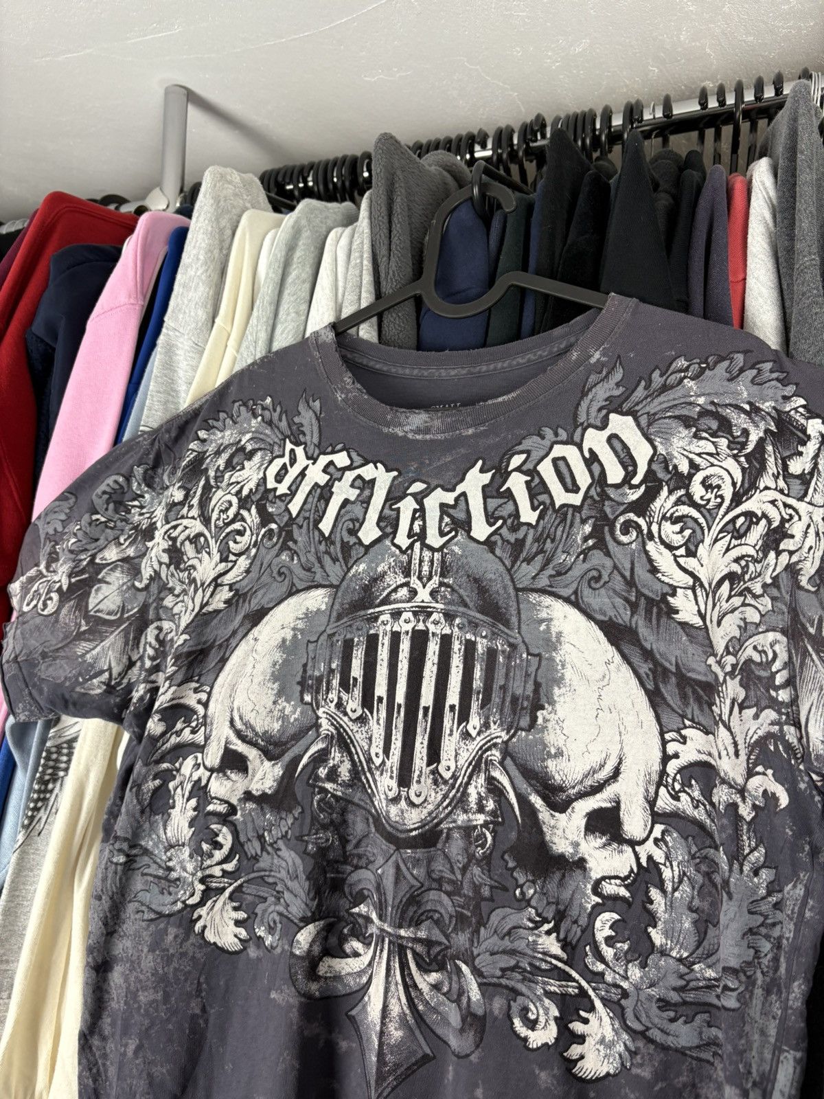 Affliction × Vintage Affliction t shirt grey Size US S / EU 44-46 / 1 - 2 Thumbnail