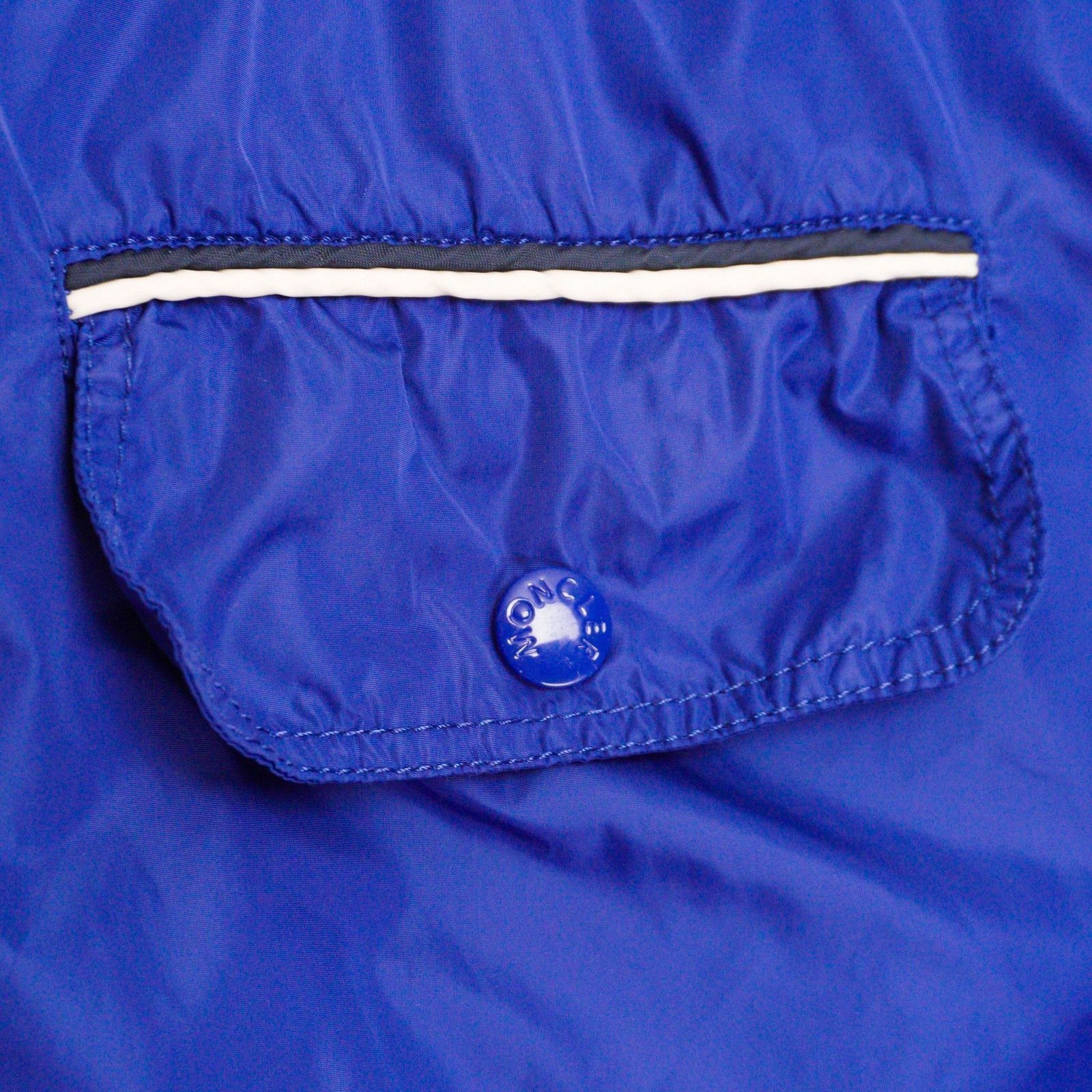 Moncler Moncler Solid Nylon Logo Boxer Mare Light Blue Swim Shorts Size US 34 / EU 50 - 6 Thumbnail