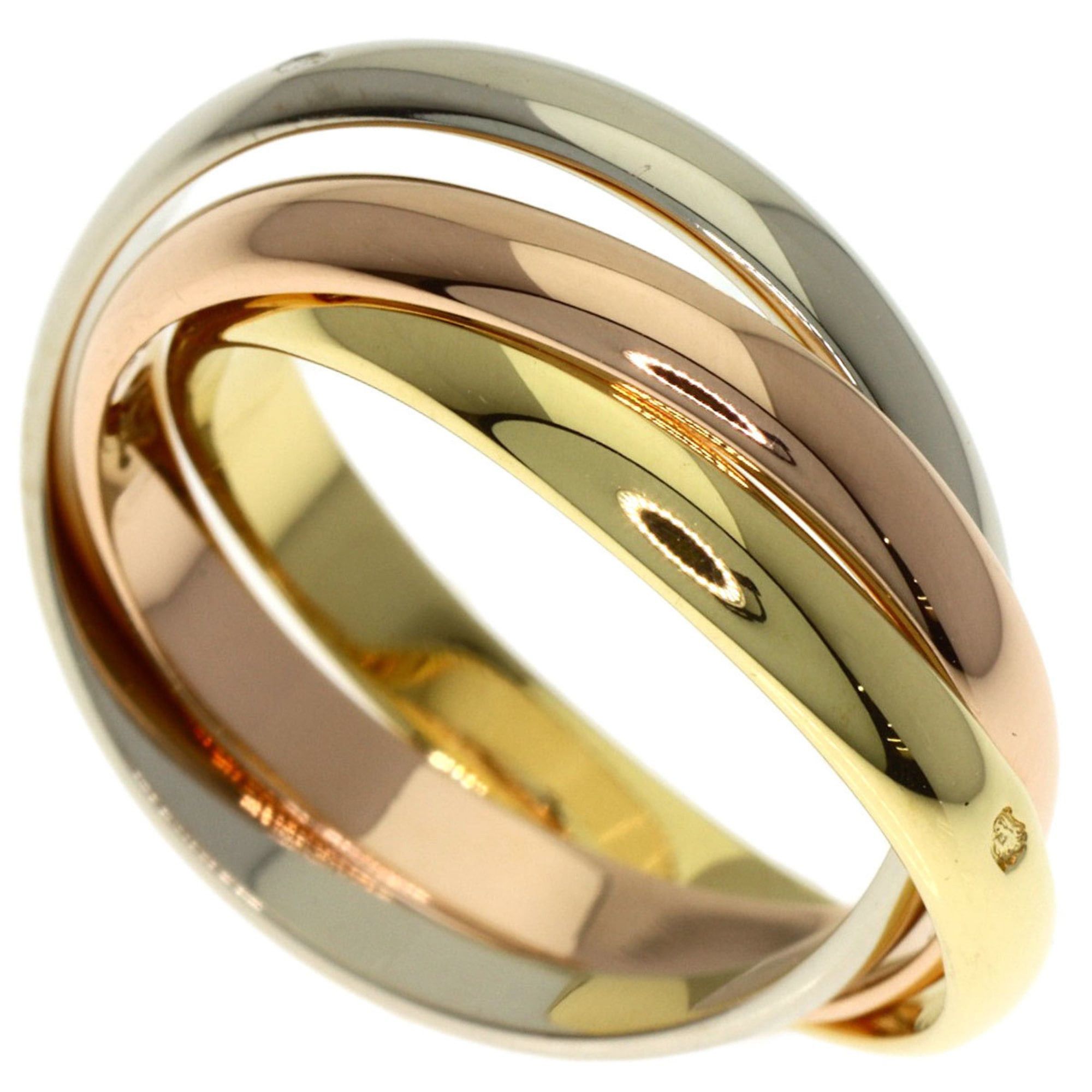 Cartier Cartier Trinity Small #48 Ring, 18K Yellow Gold/18KPG/18KWG, Women's Size ONE SIZE - 1 Thumbnail