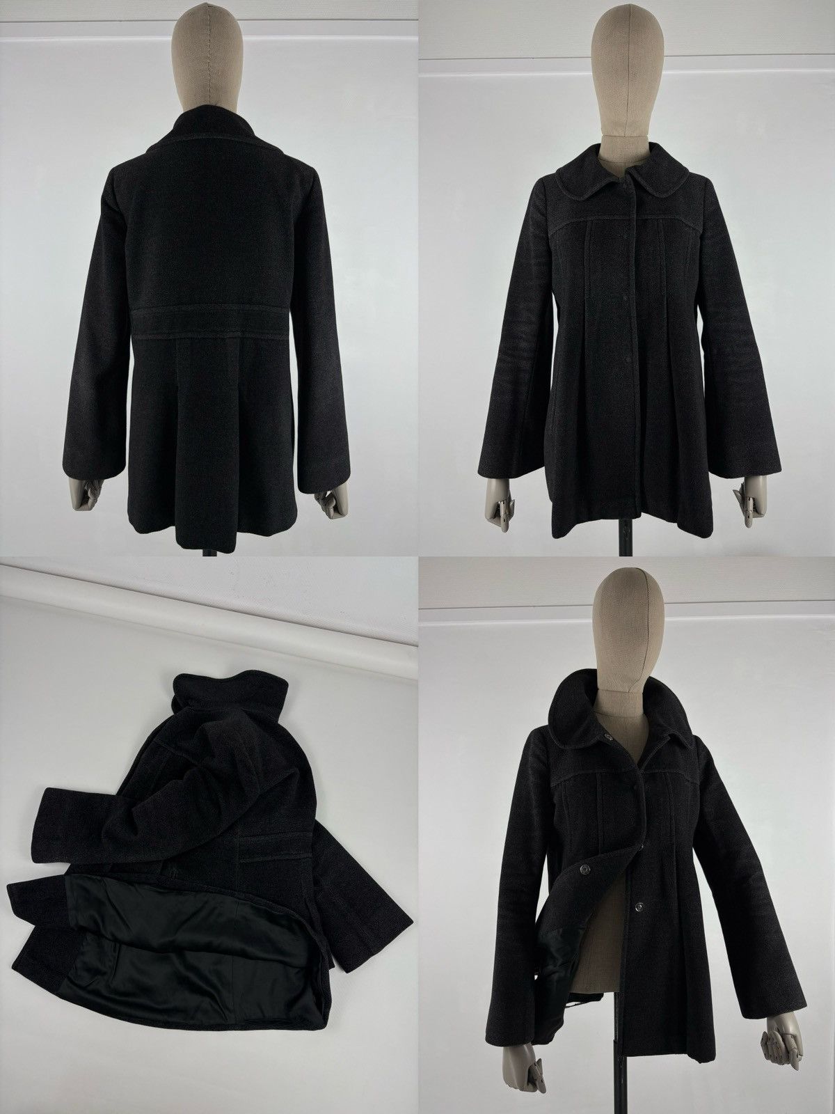 Max Mara Rare Max&Co Classics Wool Rabbit Silk Italy Oversize Beaver Winter Coat Jacket Trench Size M / US 6-8 / IT 42-44 - 1 Thumbnail