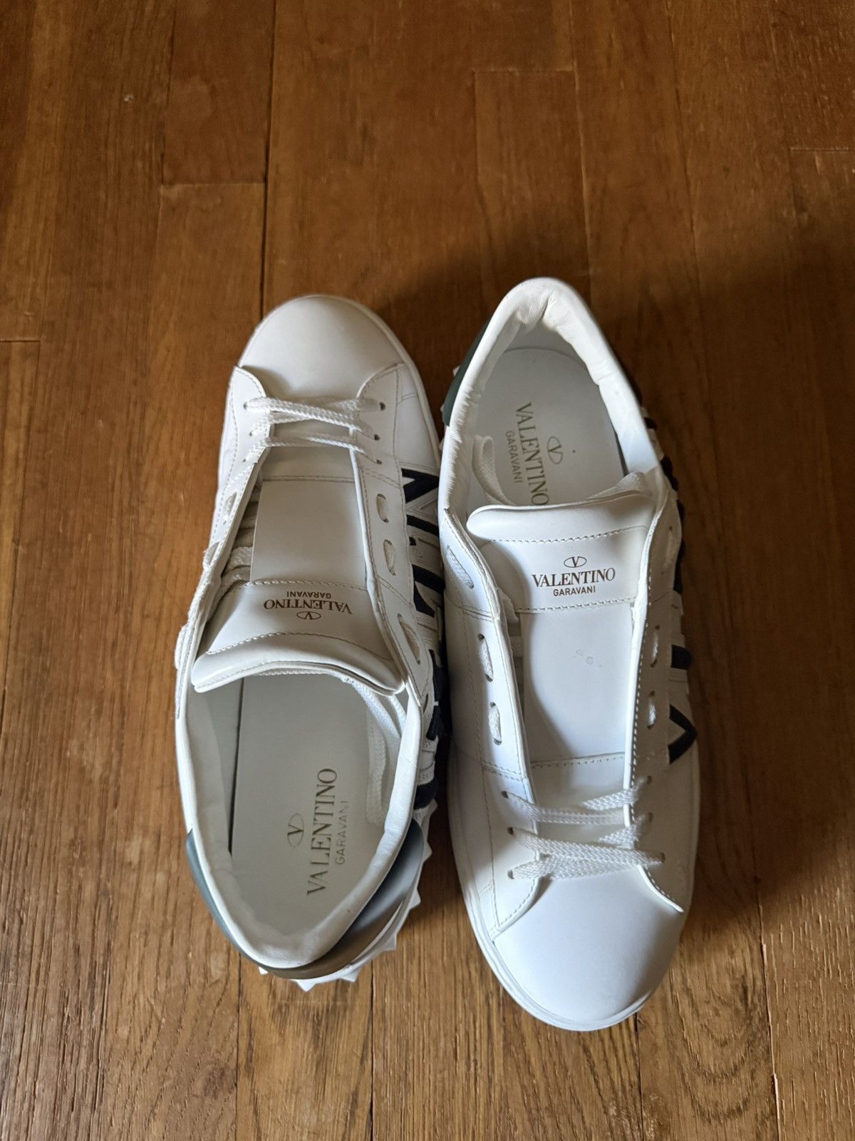 Valentino Valentino Garavani Open leather sneakers Size US 10.5 / EU 43-44 - 4 Thumbnail
