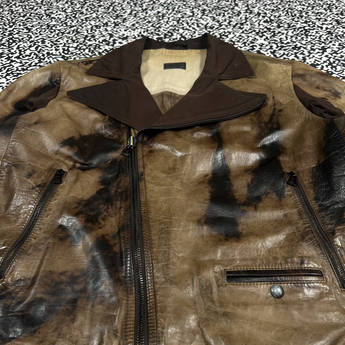 Hugo Boss HUGO BOSS Calfskin Leather Handcrafted Biker Jacket Rare Size US L / EU 52-54 / 3 - 5 Thumbnail