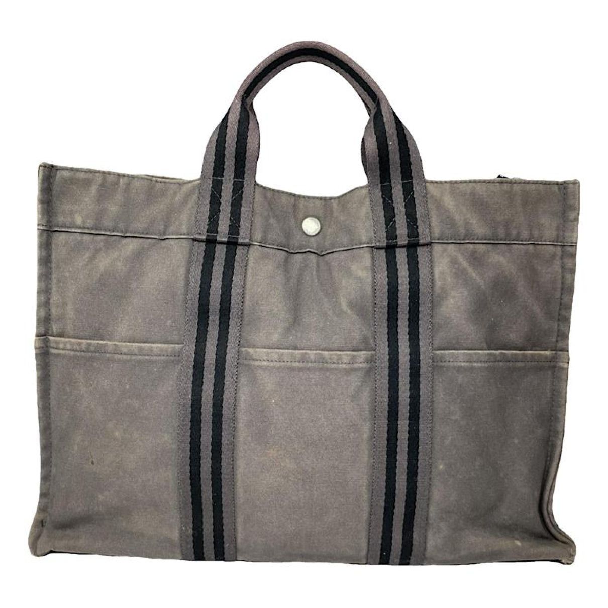 Other Hermès Grey Cotton Handbag Size ONE SIZE - 1 Thumbnail