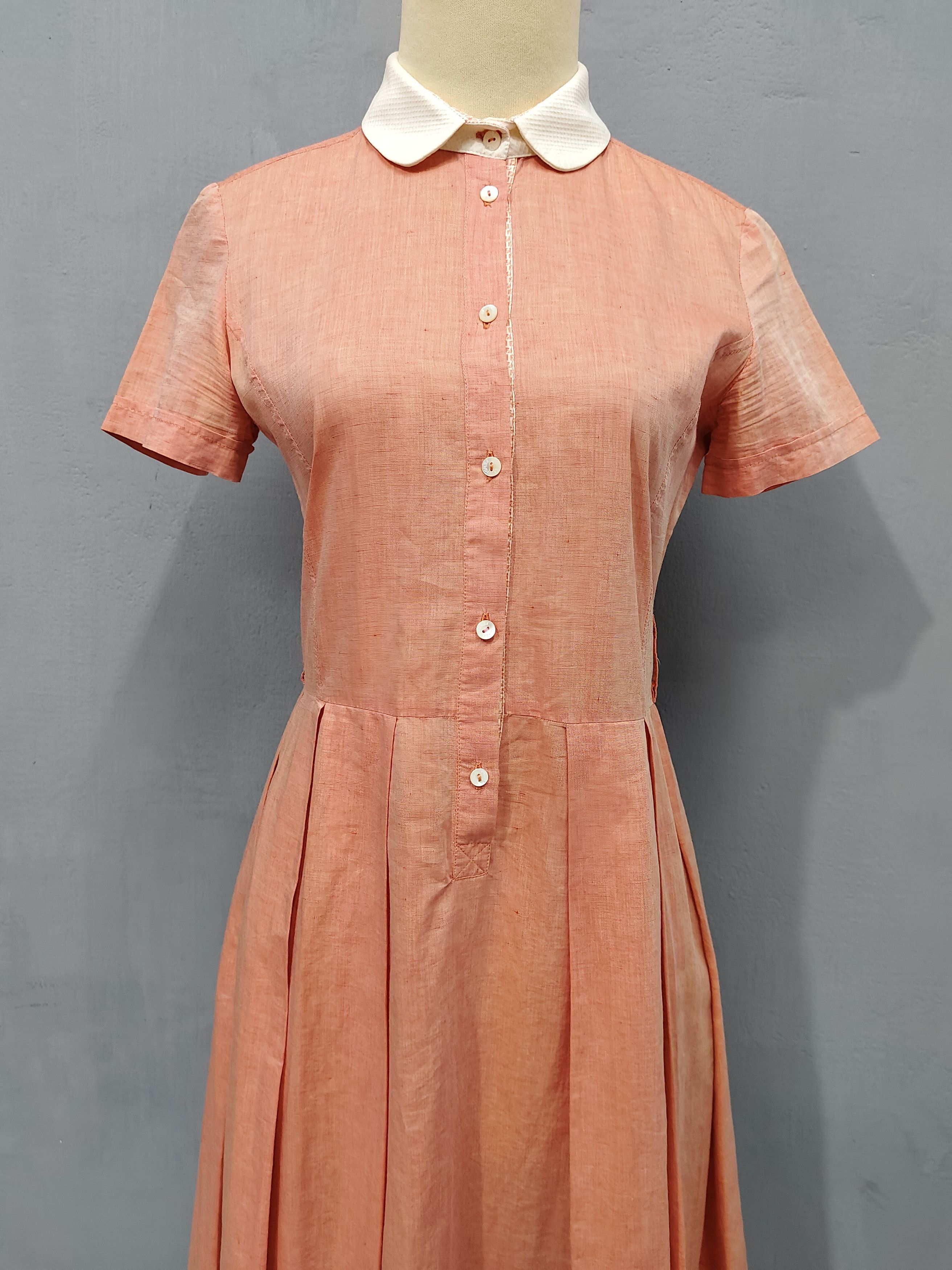 Fendi 2000s FENDI- Simonetta FF Trim Peter Pan Collar Dress Size S / US 4 / IT 40 - 2 Thumbnail
