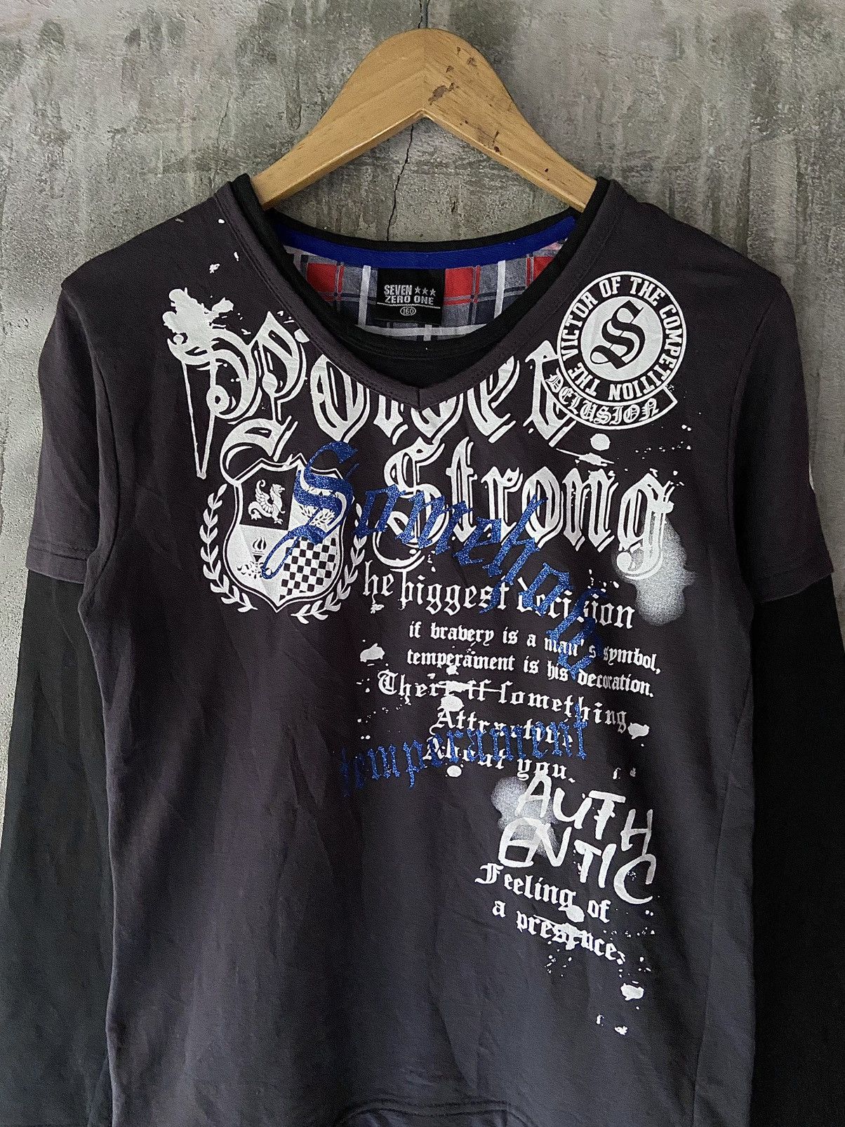 Beauty Beast × Hysteric Glamour × Japanese Brand AUTHENTIC FEELING OF PRESENCE DOUBLE LAYER LONG SLEEVE Size US S / EU 44-46 / 1 - 2 Thumbnail