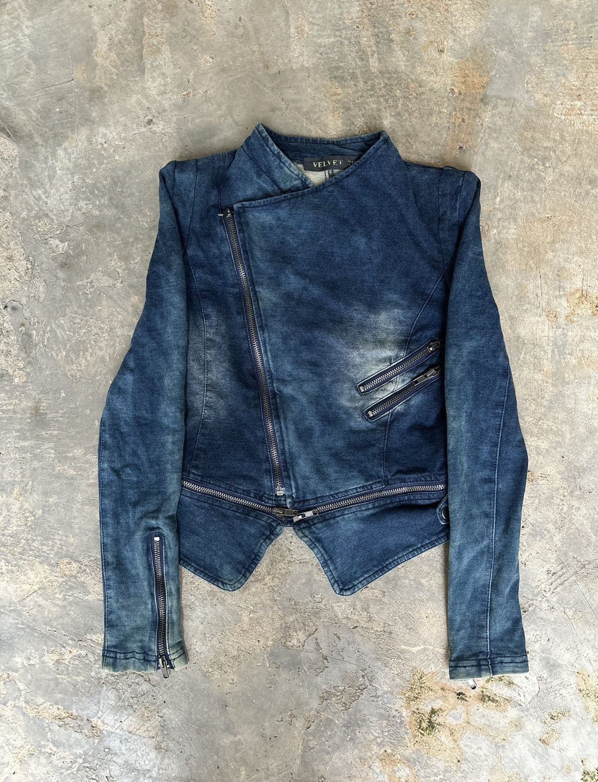 14th Addiction Y2k Velvet 70‘ Multi Zipper Ifsixwasnine Punk Style Size S / US 4 / IT 40 - 1 Thumbnail