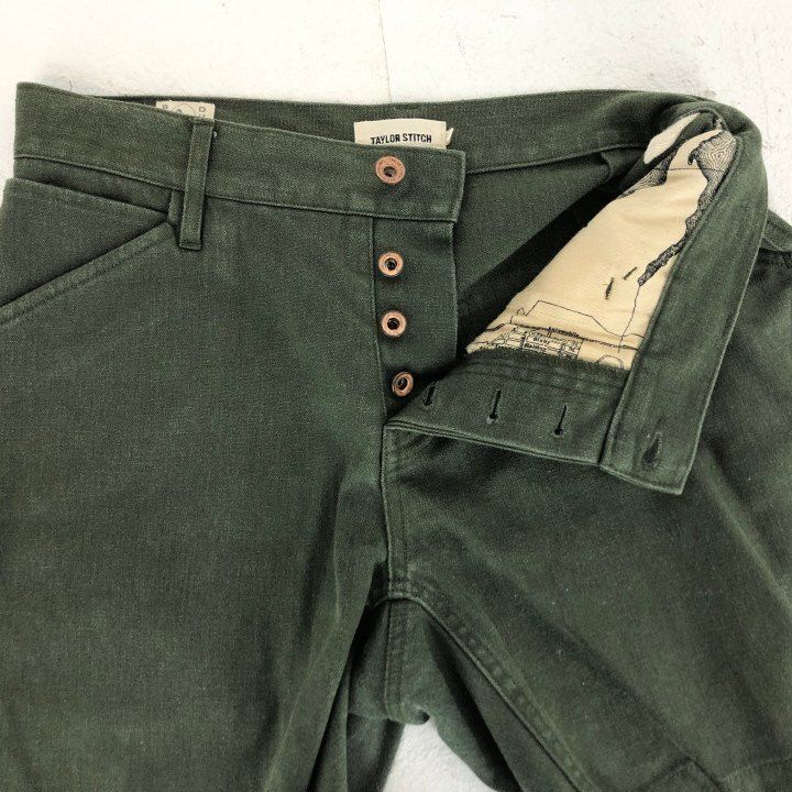 Taylor Stitch The Camp Short in Olive Boss Duck Size US 29 - 4 Thumbnail