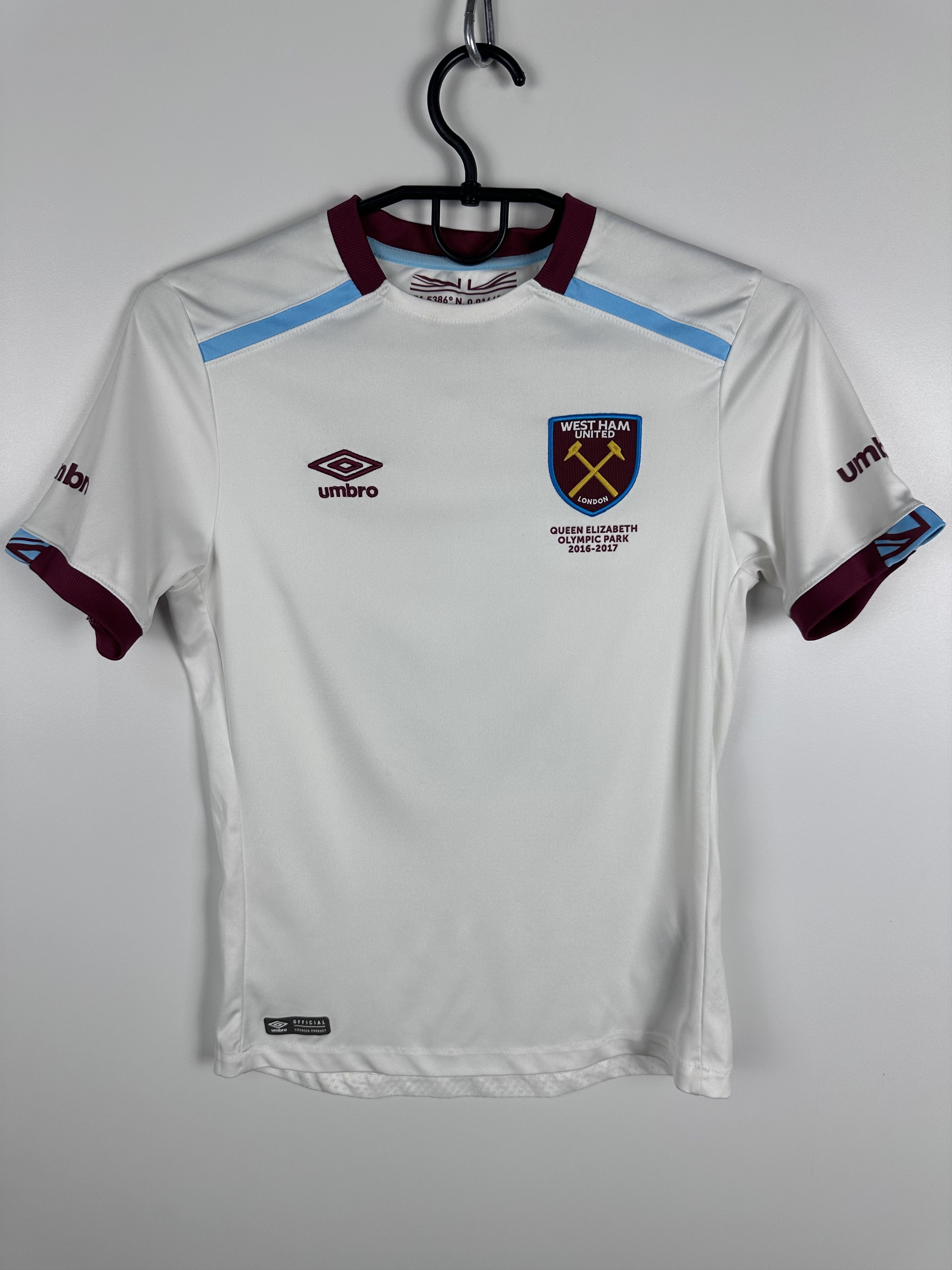 Umbro WEST HAM UNITED 2016 Football Jersey #27 Payet Youth M Size US XXS / EU 40 - 3 Thumbnail